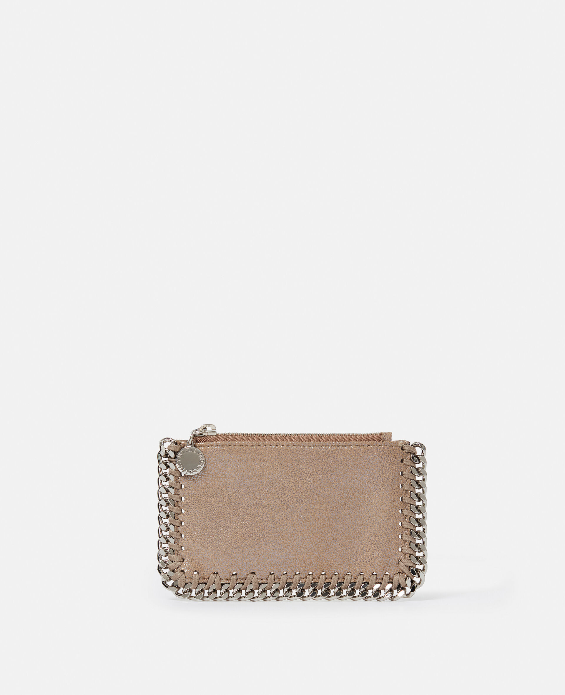 Porte cartes zippe Falabella-Silver-large image number 0