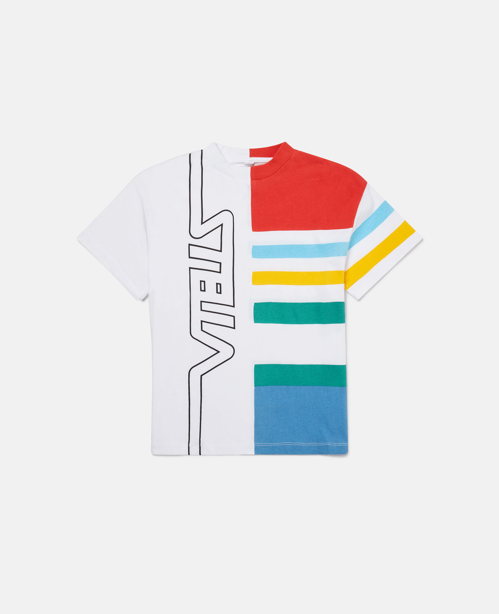 Varsity Logo Graphic T-Shirt-White-large image number 0