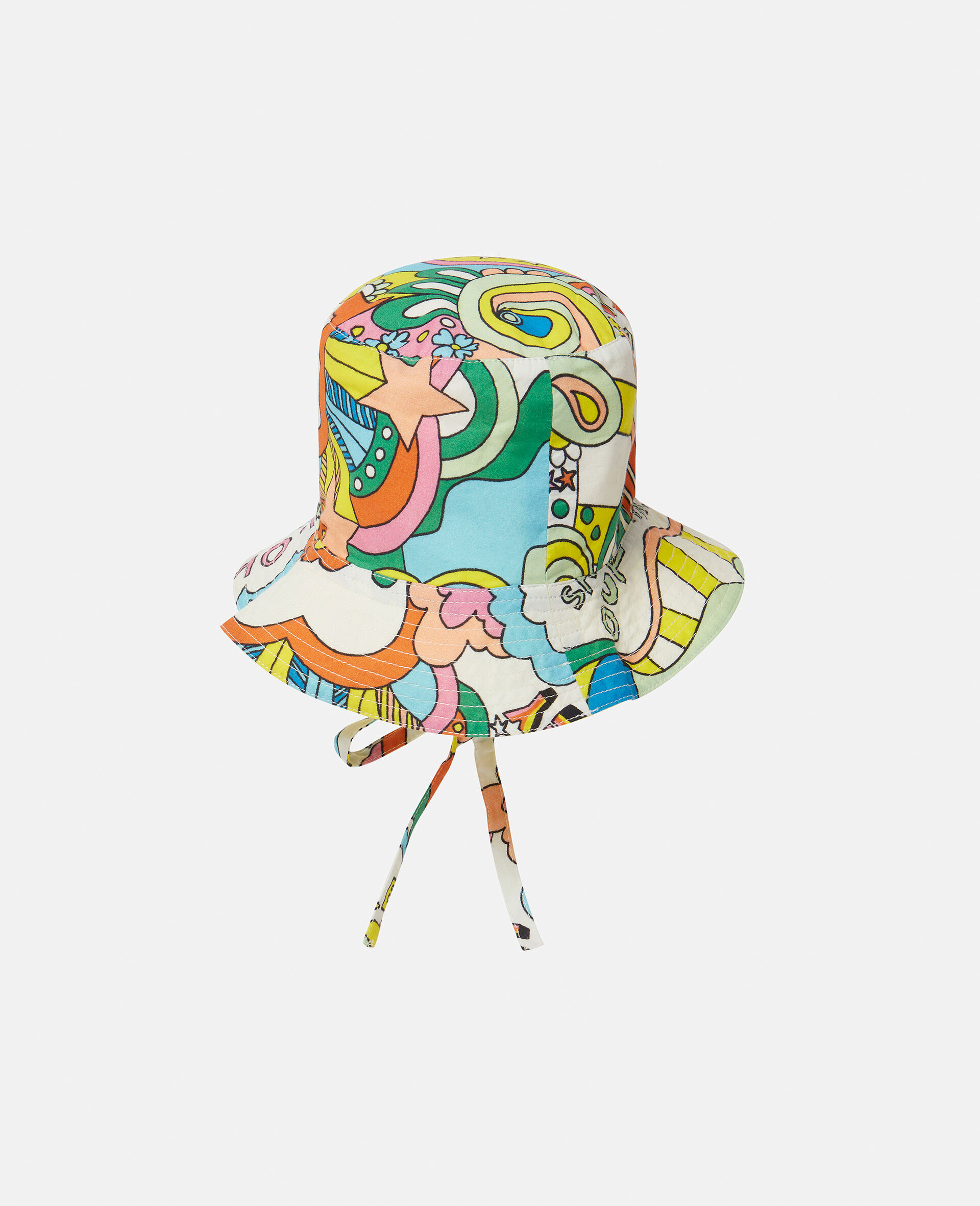 'Love to Dream' Print Bucket Hat-White-large image number 2