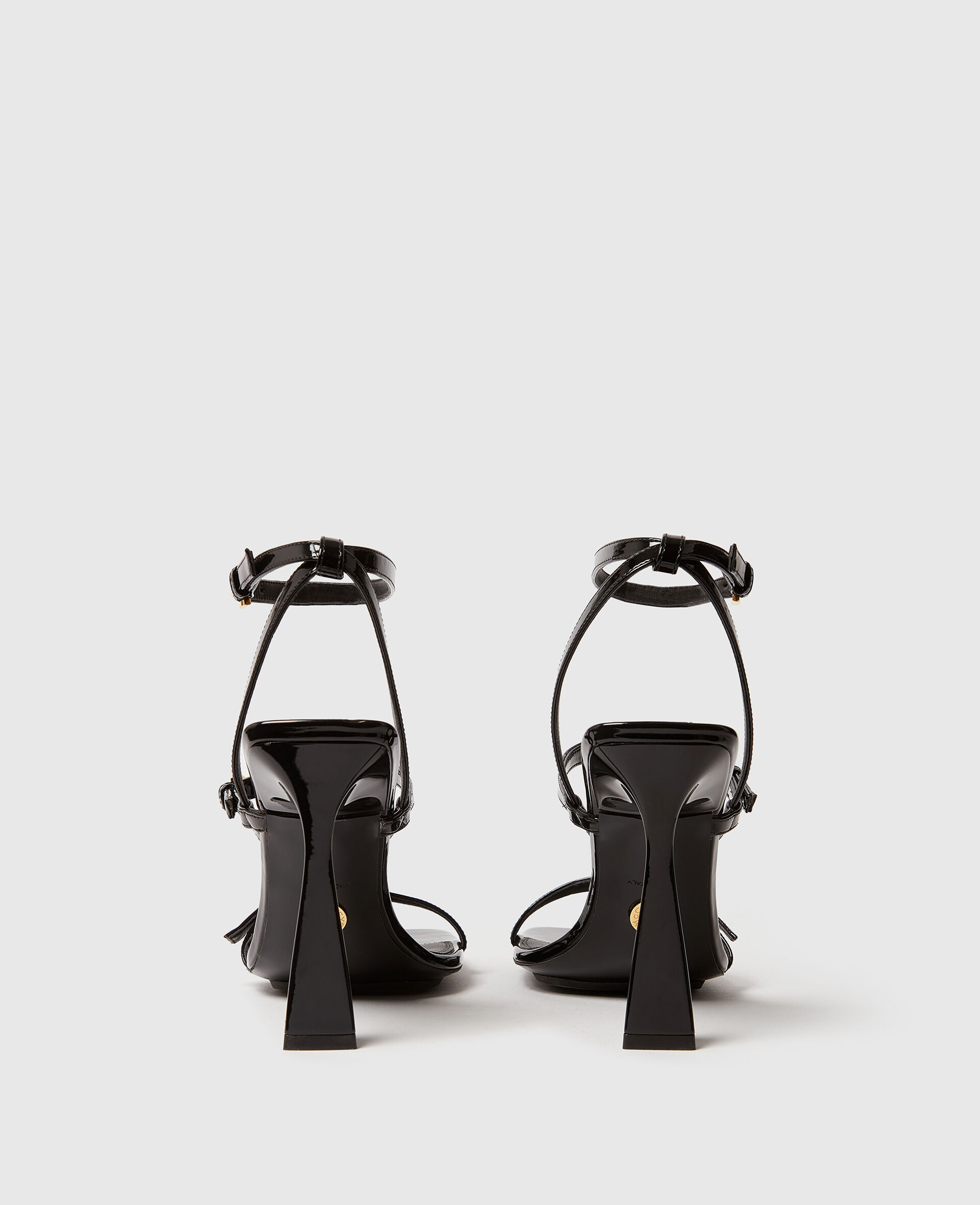 Elsa Patent Heeled Sandals-Black-large image number 3