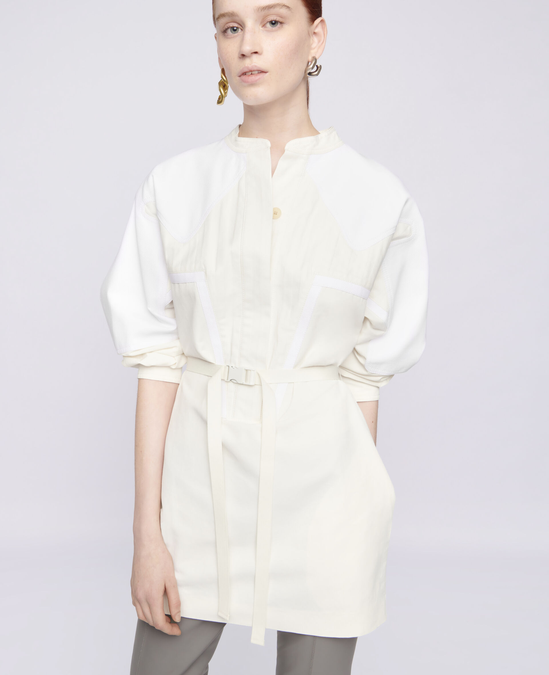 Liana Mini Dress-White-large image number 3