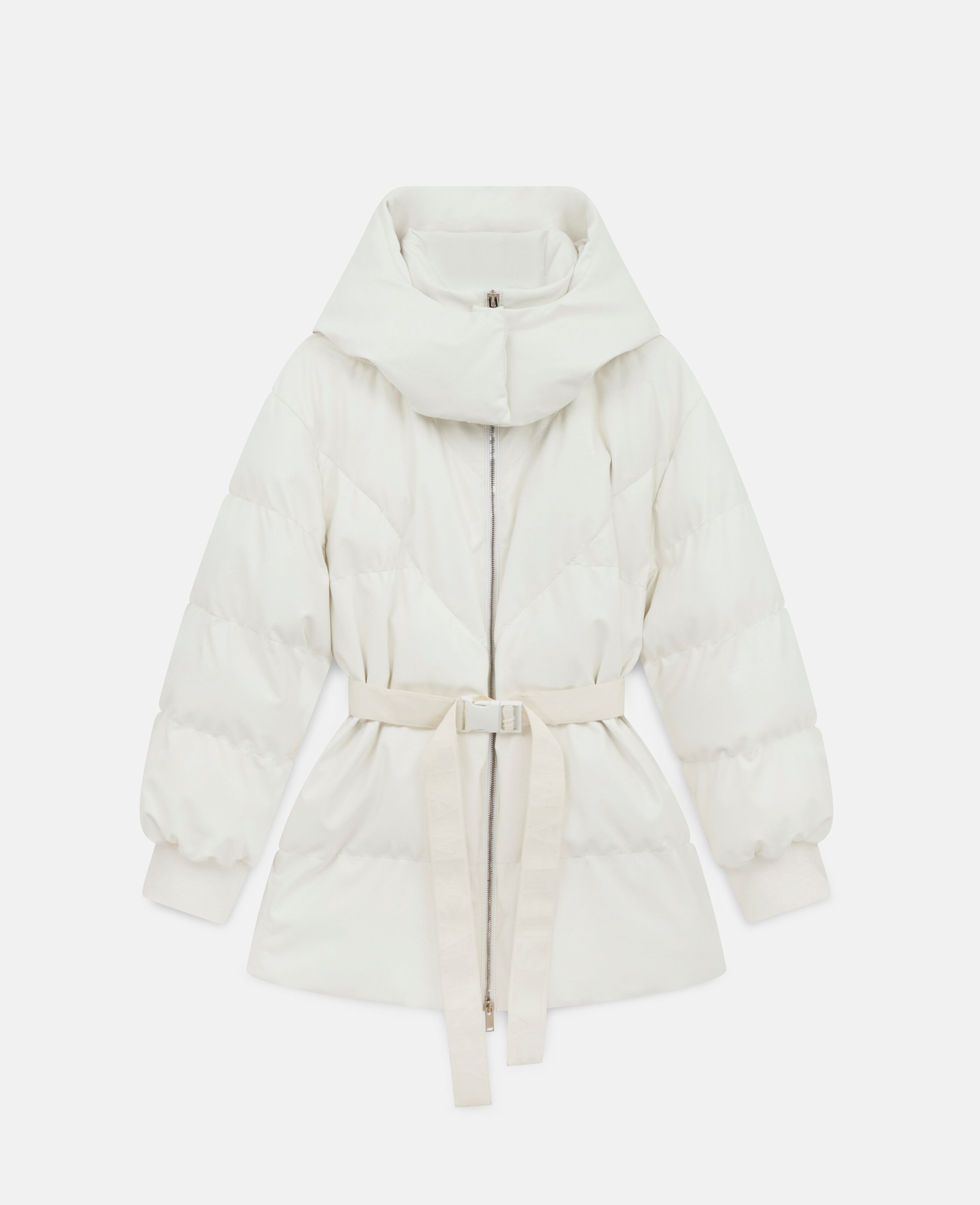 pure white puffer jacket