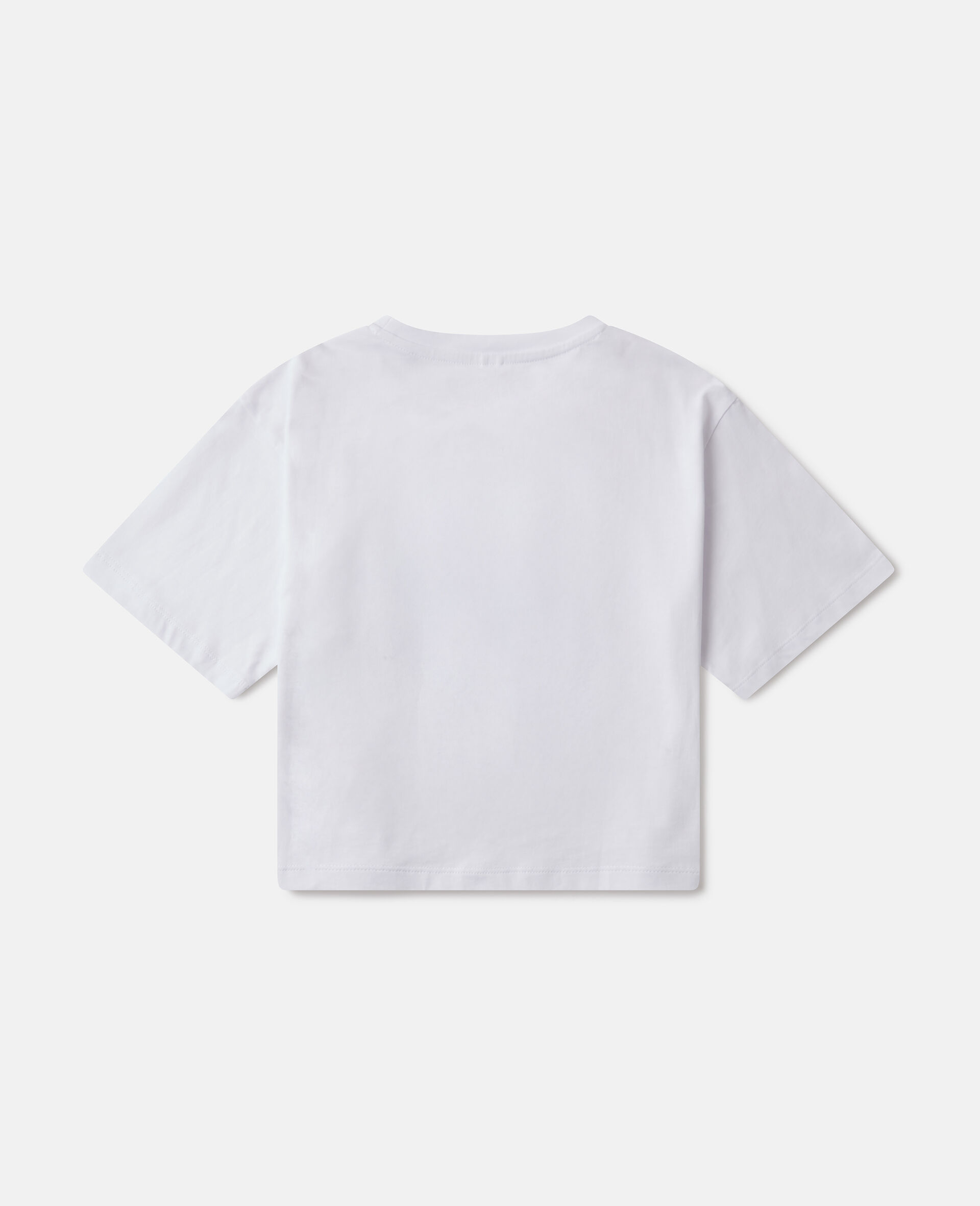 Earth Friends Graphic Cropped T-Shirt-White-large image number 2