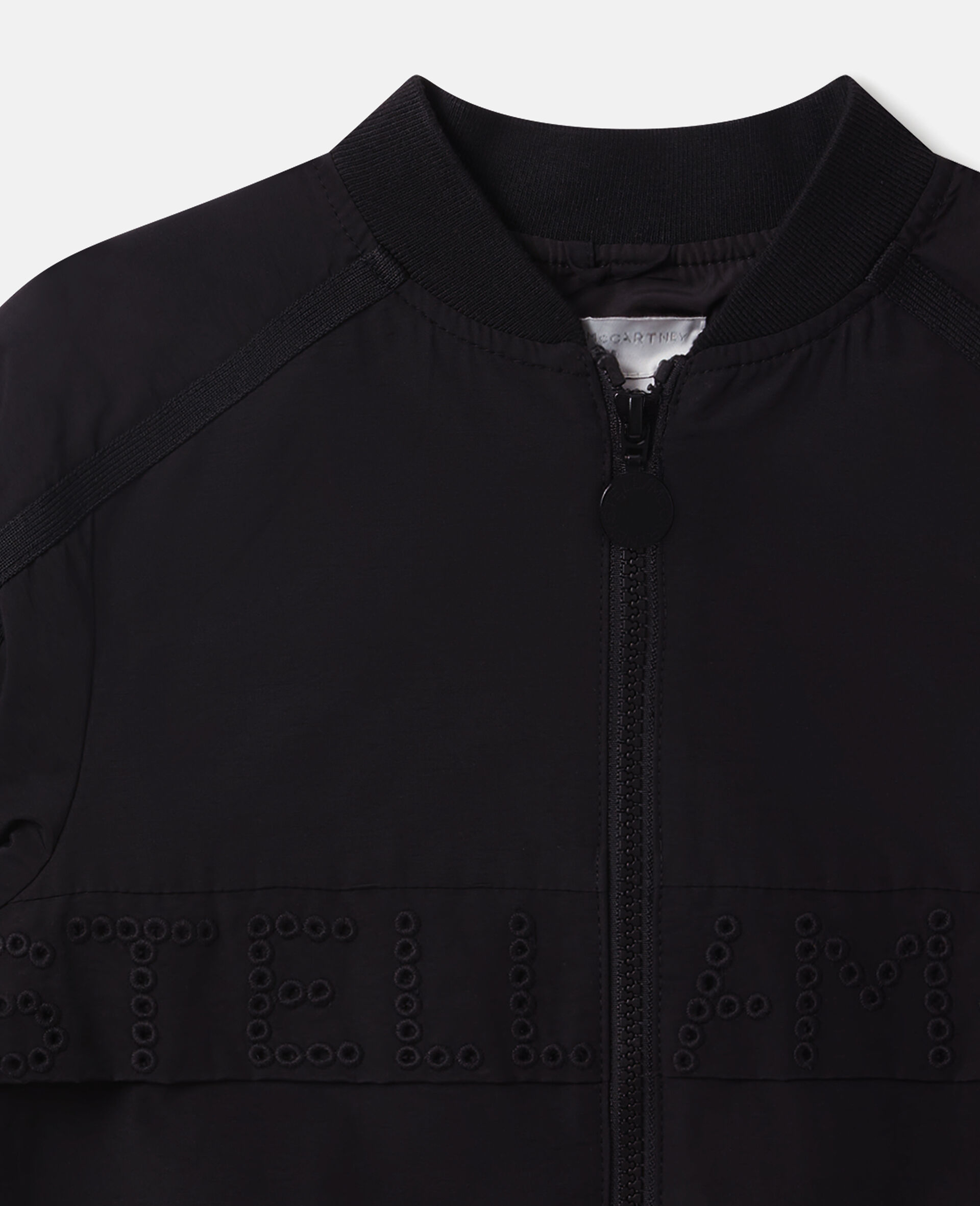 Zip Front Jacket-Black-medium