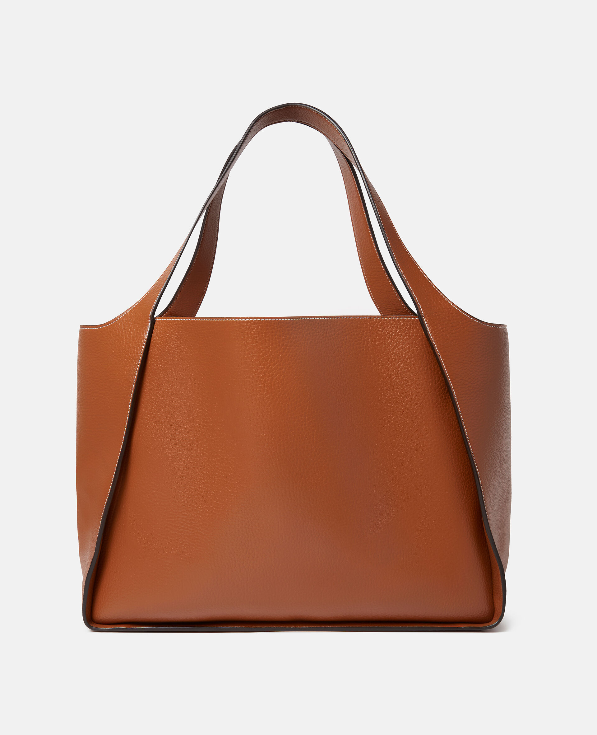Grosse Tote Bag mit Logo-Brown-large Grosse Tote Bag mit Logo-Brown-large image number 2