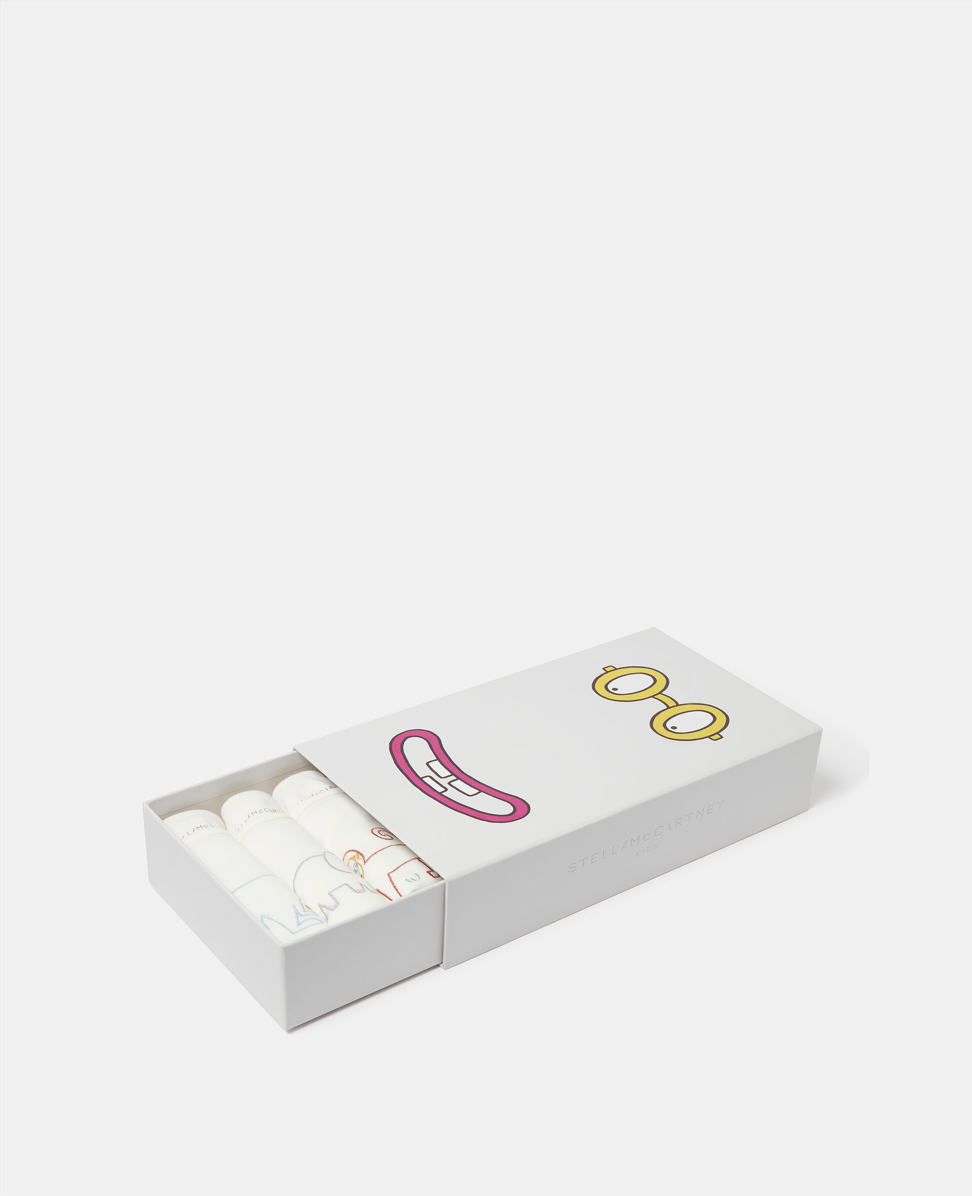 アニマルプリント曜日ボディスーツ 7 パック-ホワイト-large image number 1