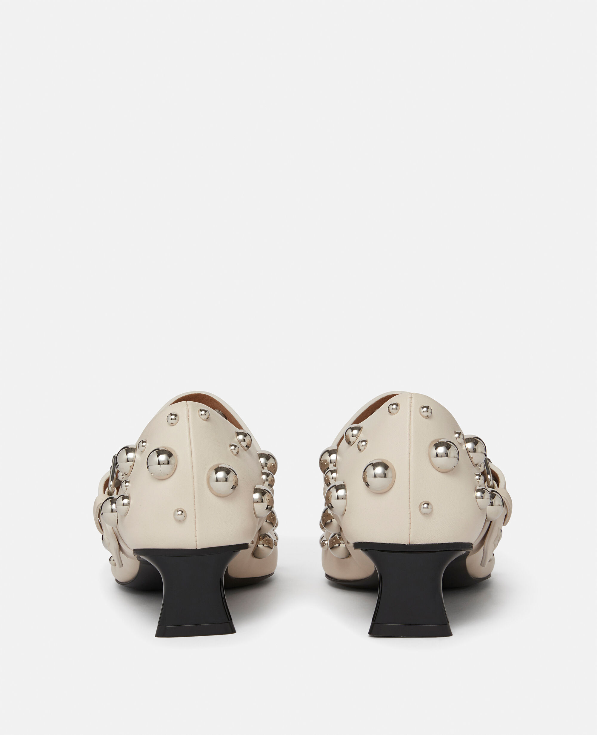 STELLAMcCARTNEY ★ エルサ スタッズ キトゥンヒール Women グレッジオホワイト エルサ スタッズ キトゥンヒール