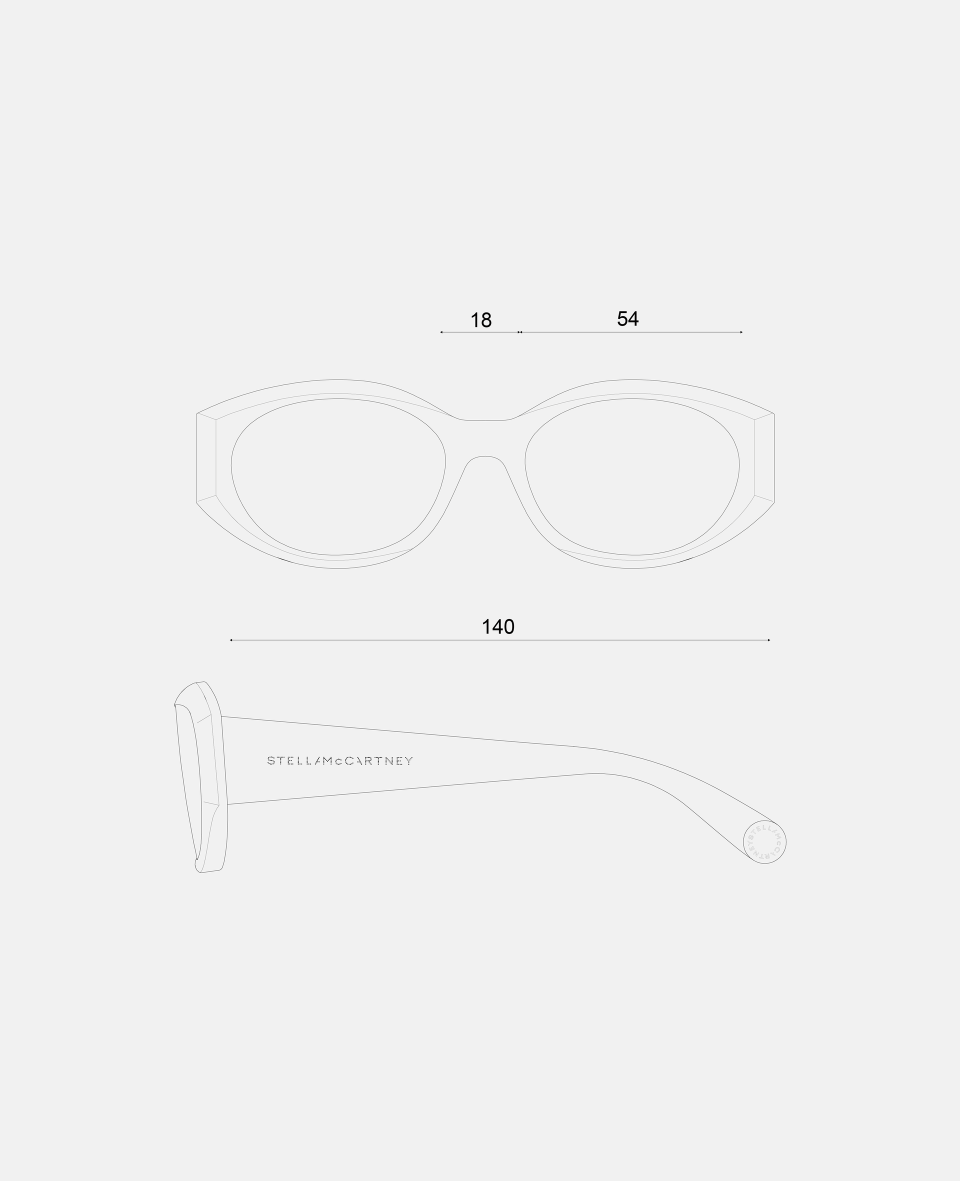 Logo Oval Sunglasses-Black-large image number 3