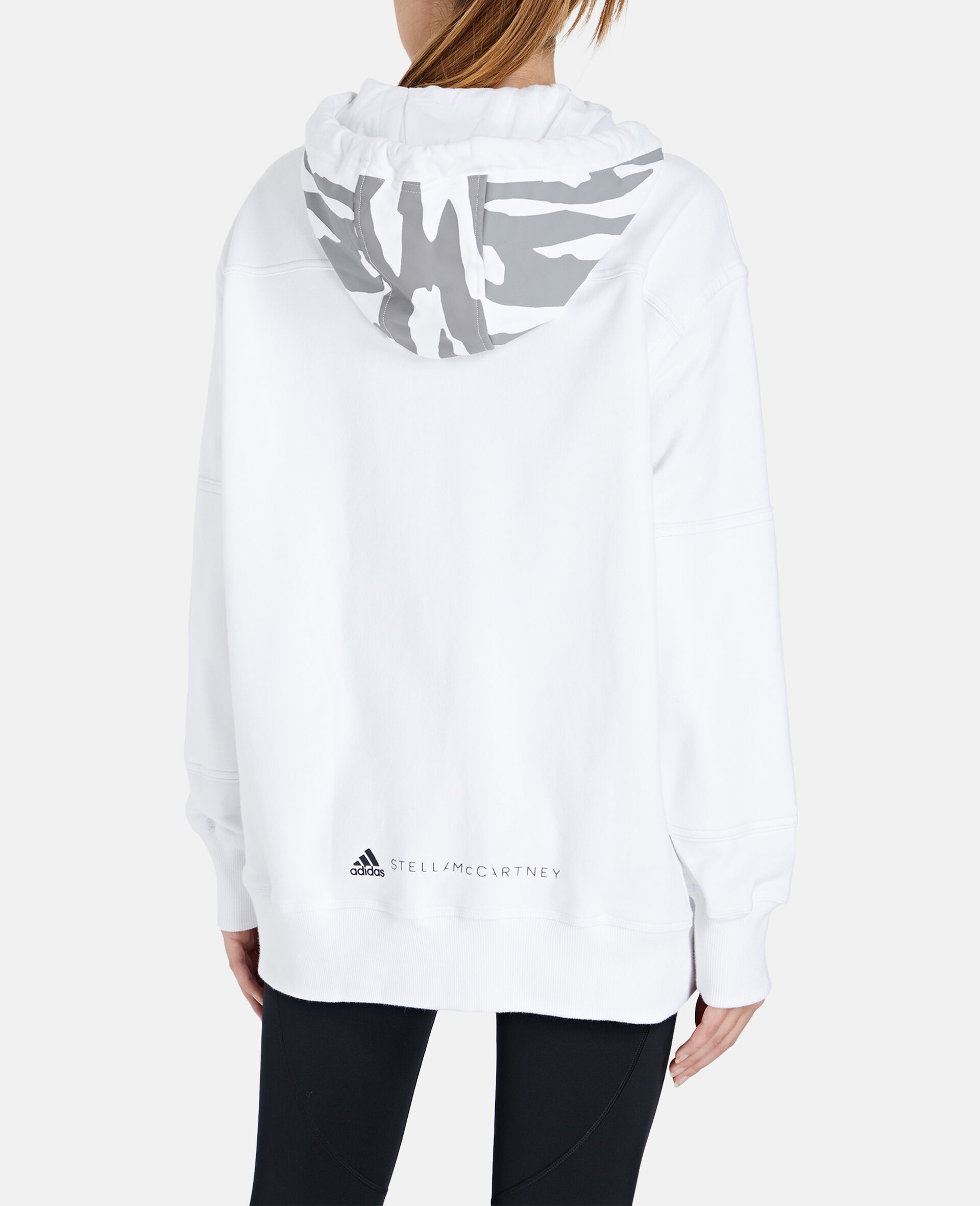 White full zip sweatshirt clearance