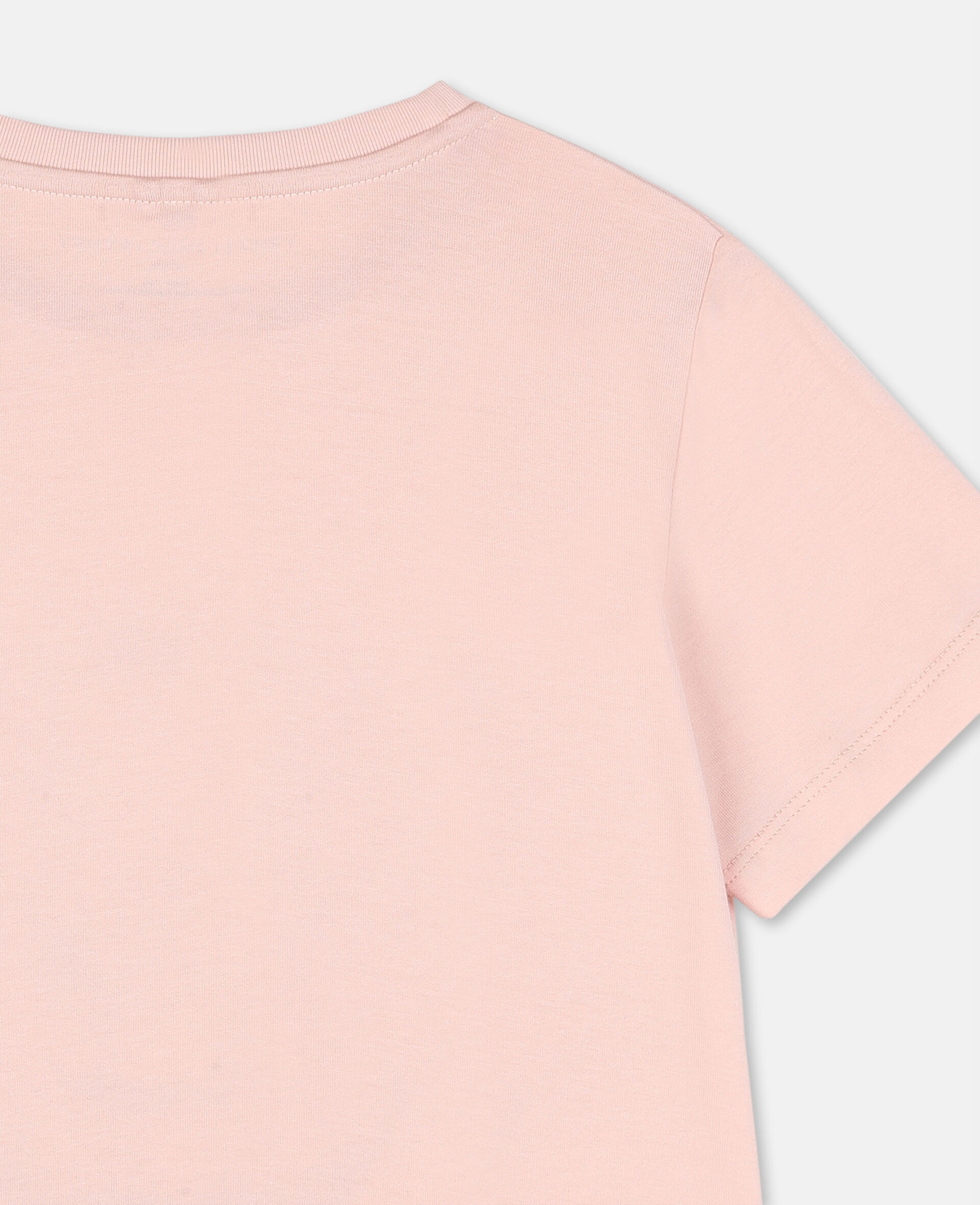 Baumwoll-T-Shirt mit Tanzender-Flamingo-Print-Rose-large image number 2