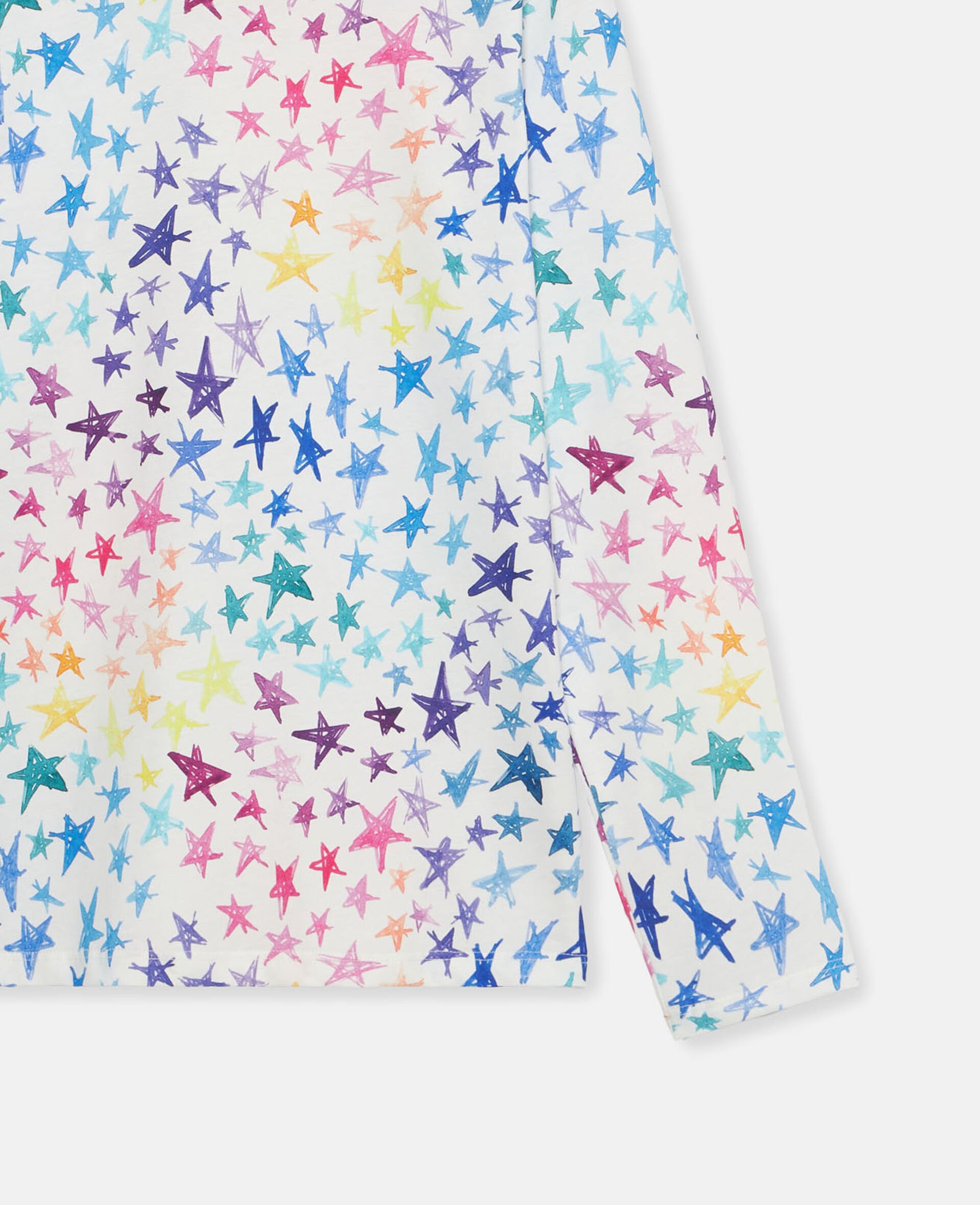 星星涂鸦印花长袖T恤-Multicolored-large 星星涂鸦印花长袖T恤-Multicolored-large image number 2