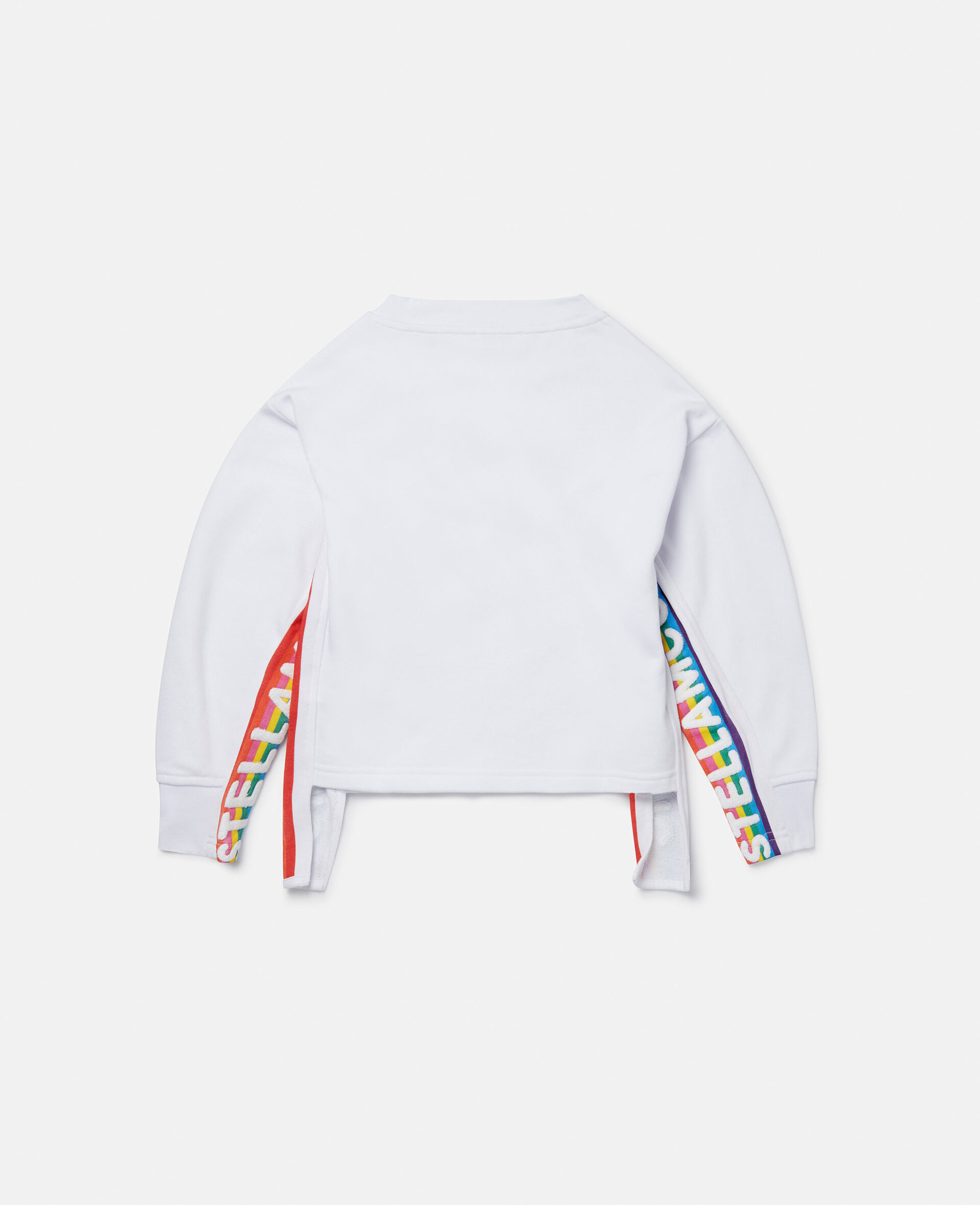 Rainbow Logo Tape Sweatshirt-White-large image number 2