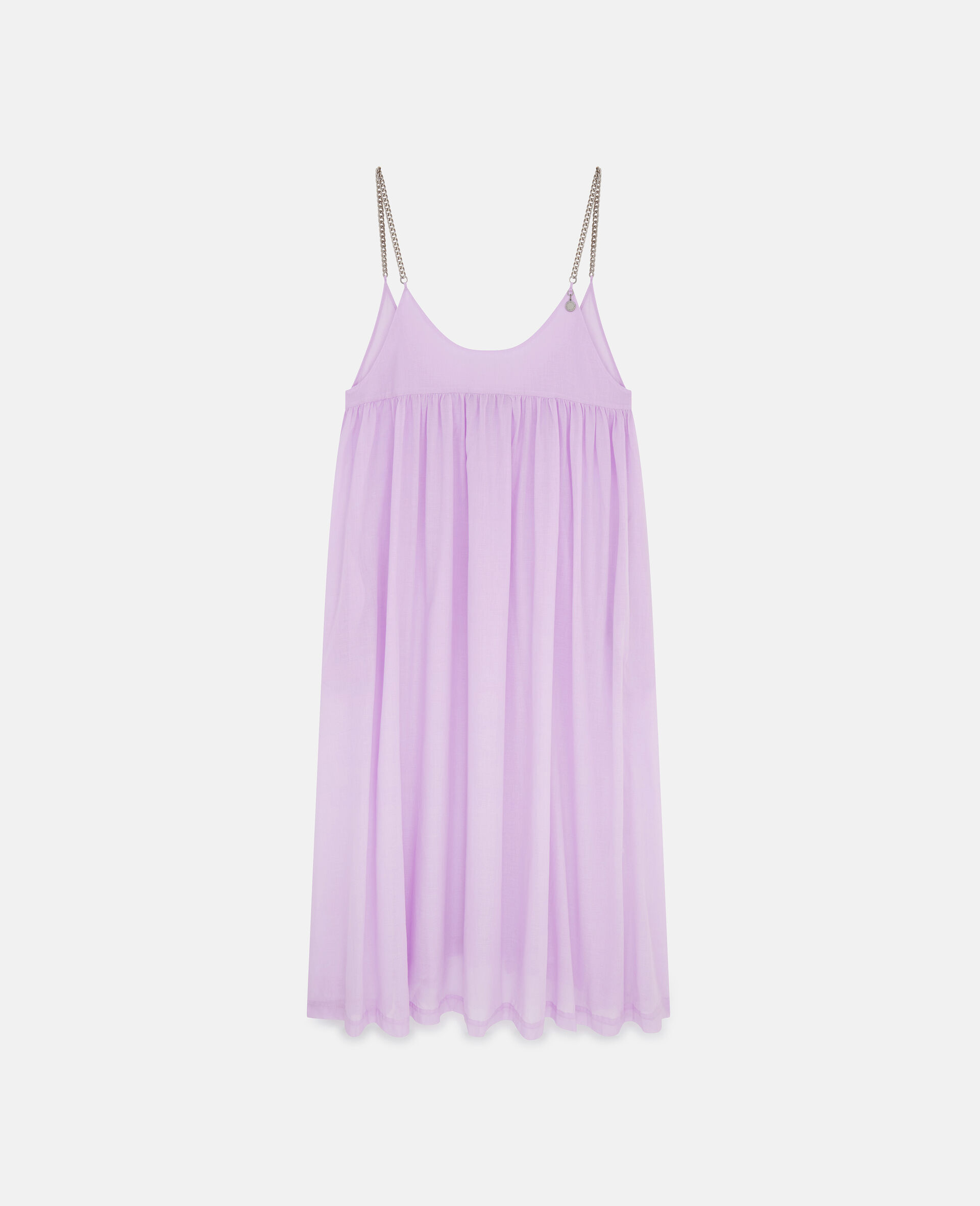 Langes Kleid mit ikonischer Kette-Purple-large image number 0