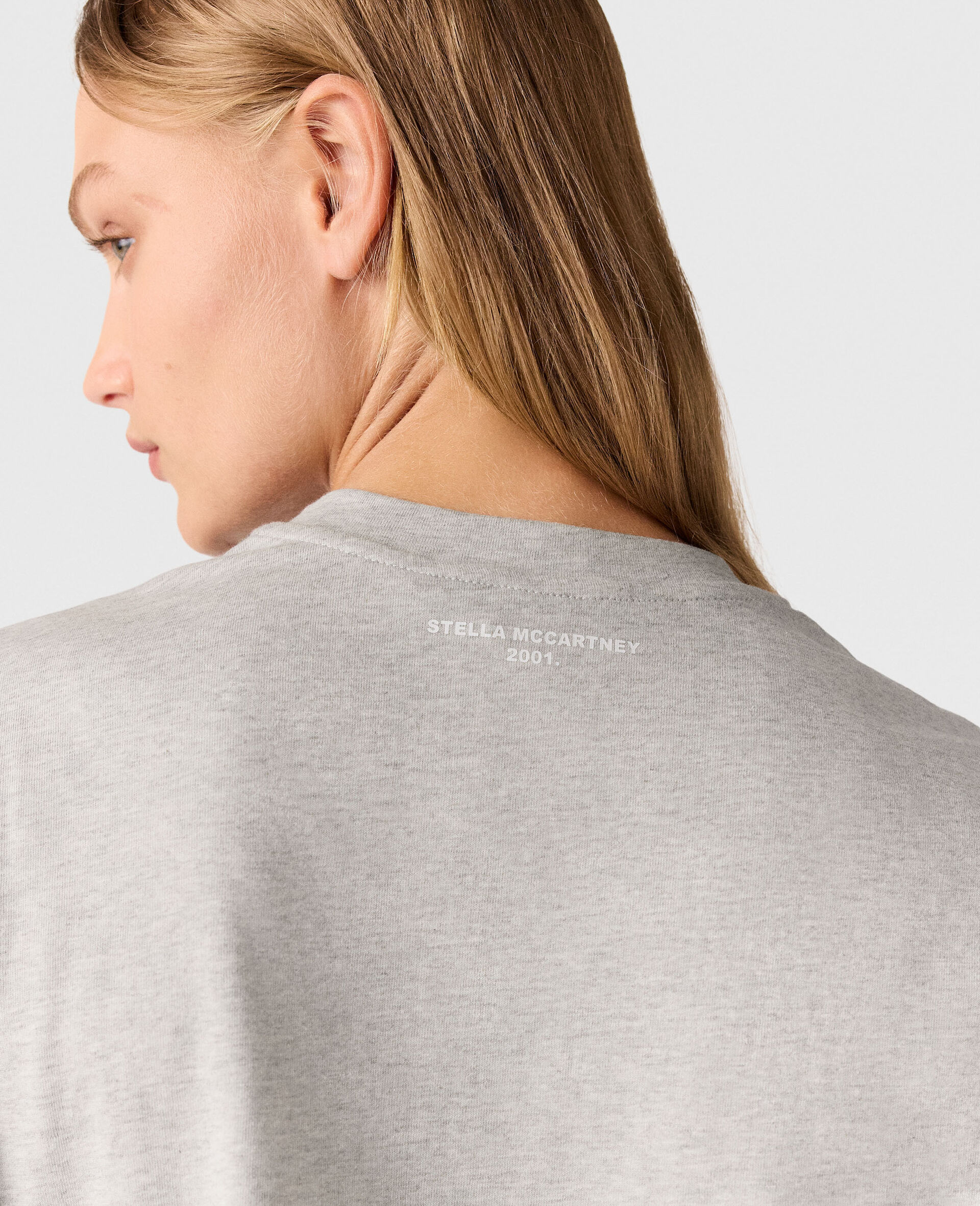 T shirt carre avec etoile-Gris-large image number 4