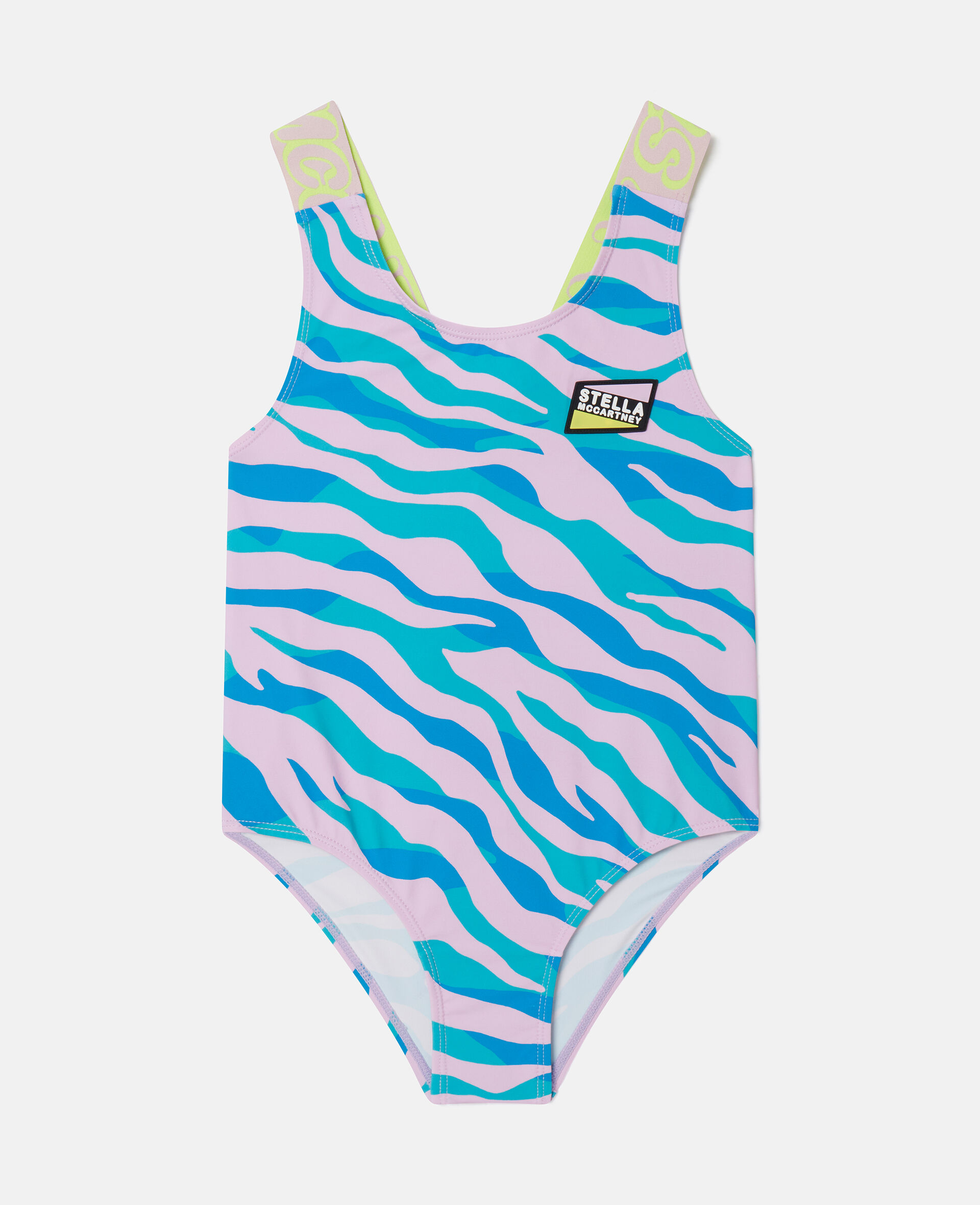 Zebra Print Swimsuit-Multicolored-medium