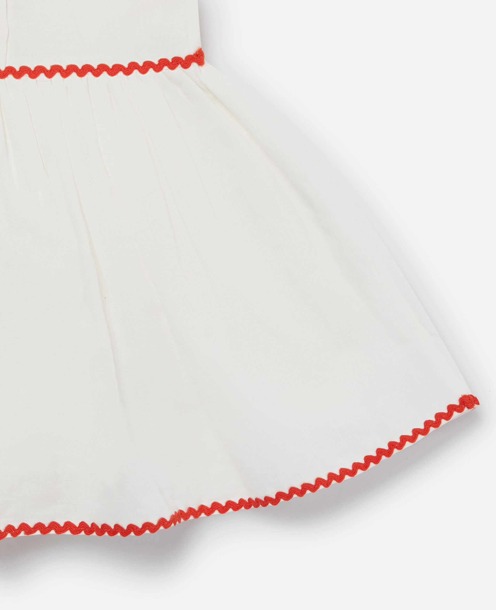 Strawberry Embroidered Cap-Sleeve Dress-Cream-large image number 3