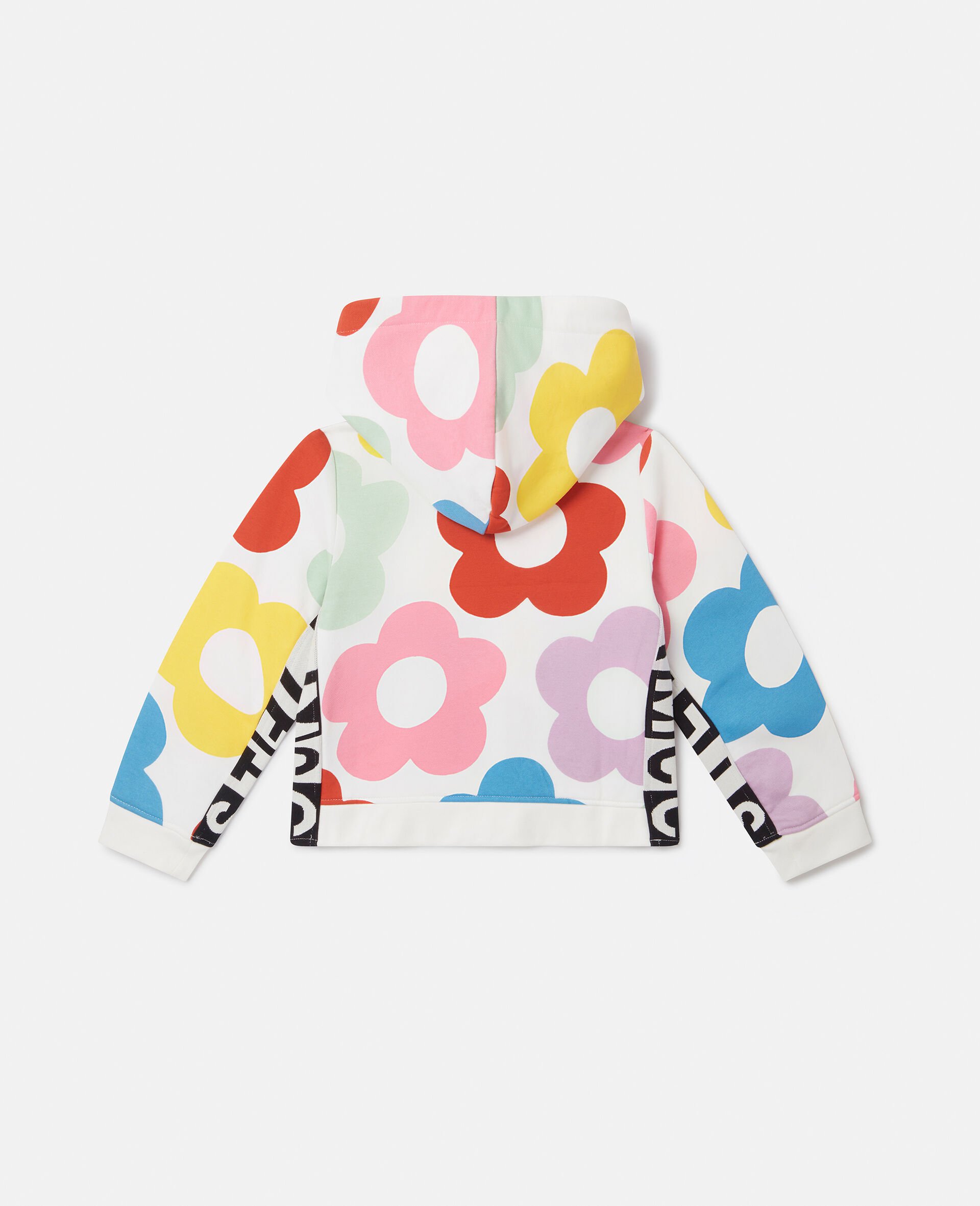 Floral Pattern Hooded Sweatshirt-Multicolour-large Floral Pattern Hooded Sweatshirt-Multicolour-large image number 2