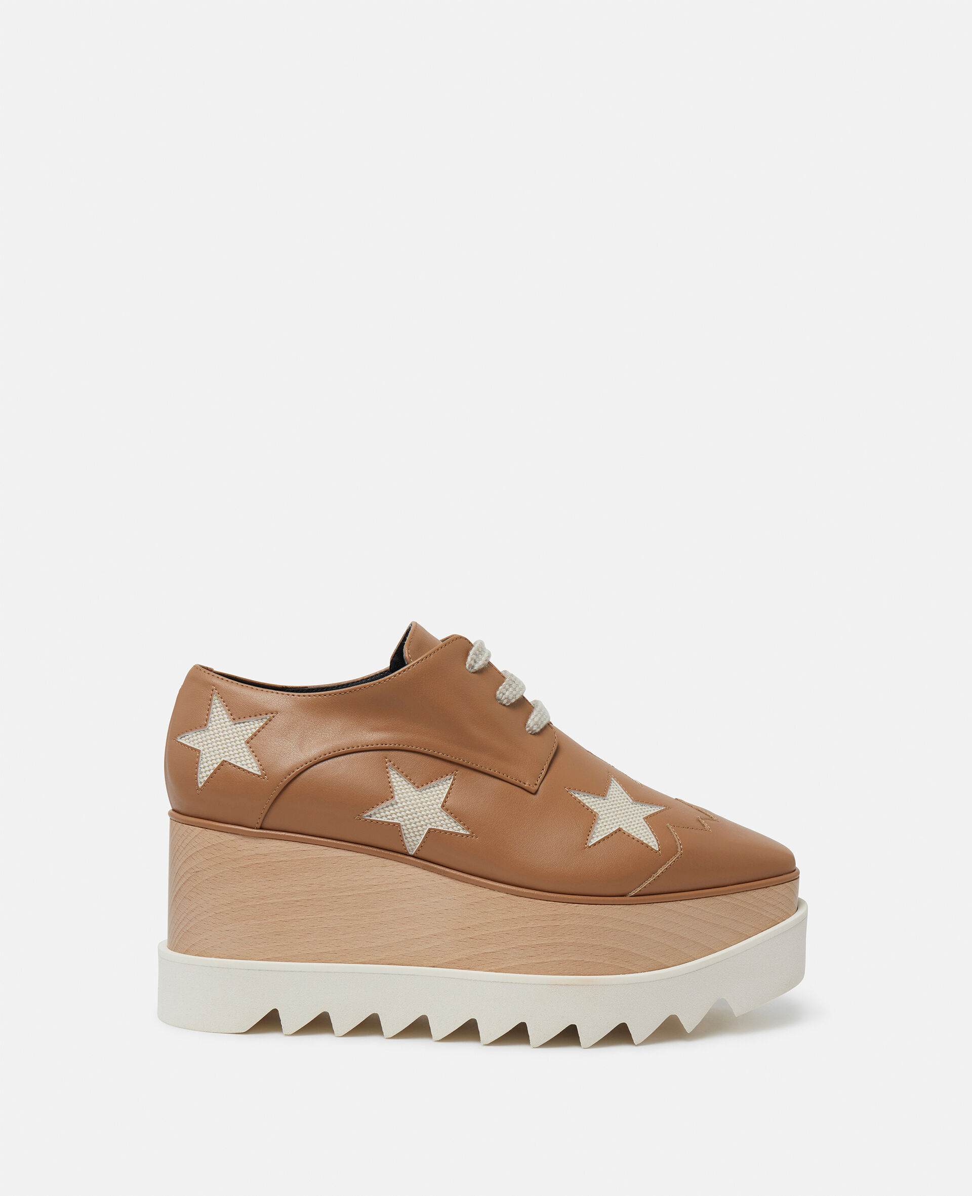 Elyse Stars Platform Shoes-Brown-medium