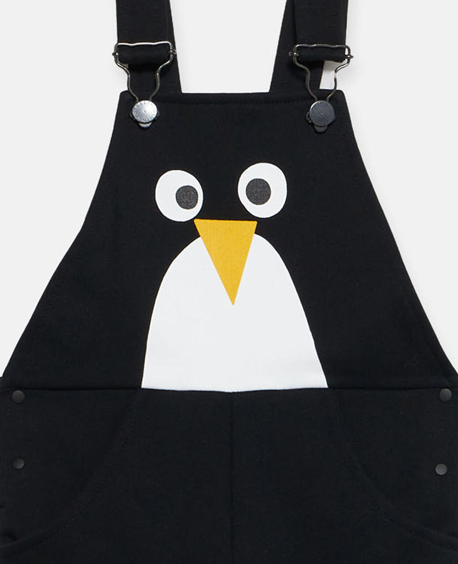 Latzhose mit Pinguinmotiv-Schwarz-large image number 2