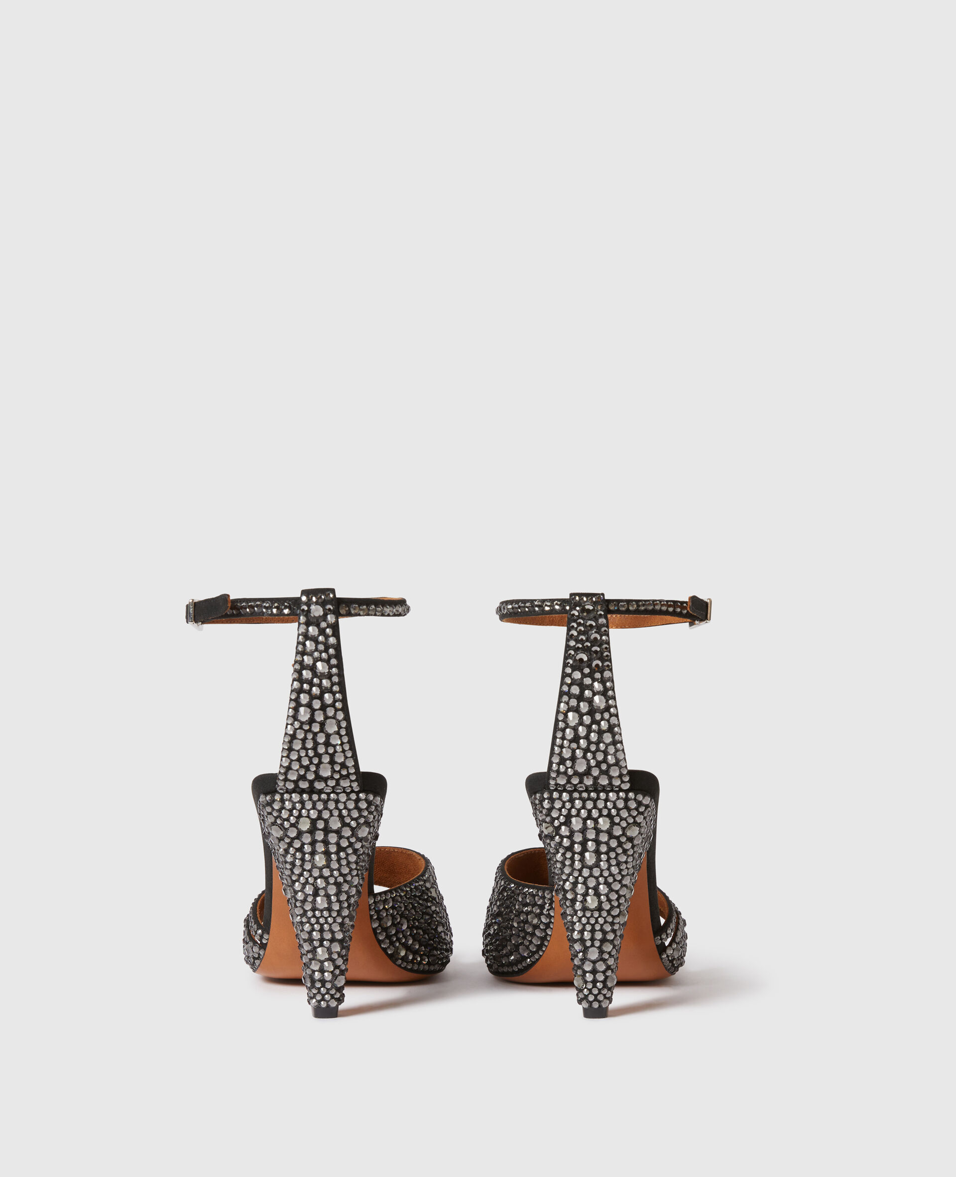 Stella Spur Crystal Hotfix Heeled Pump-Black-large image number 2