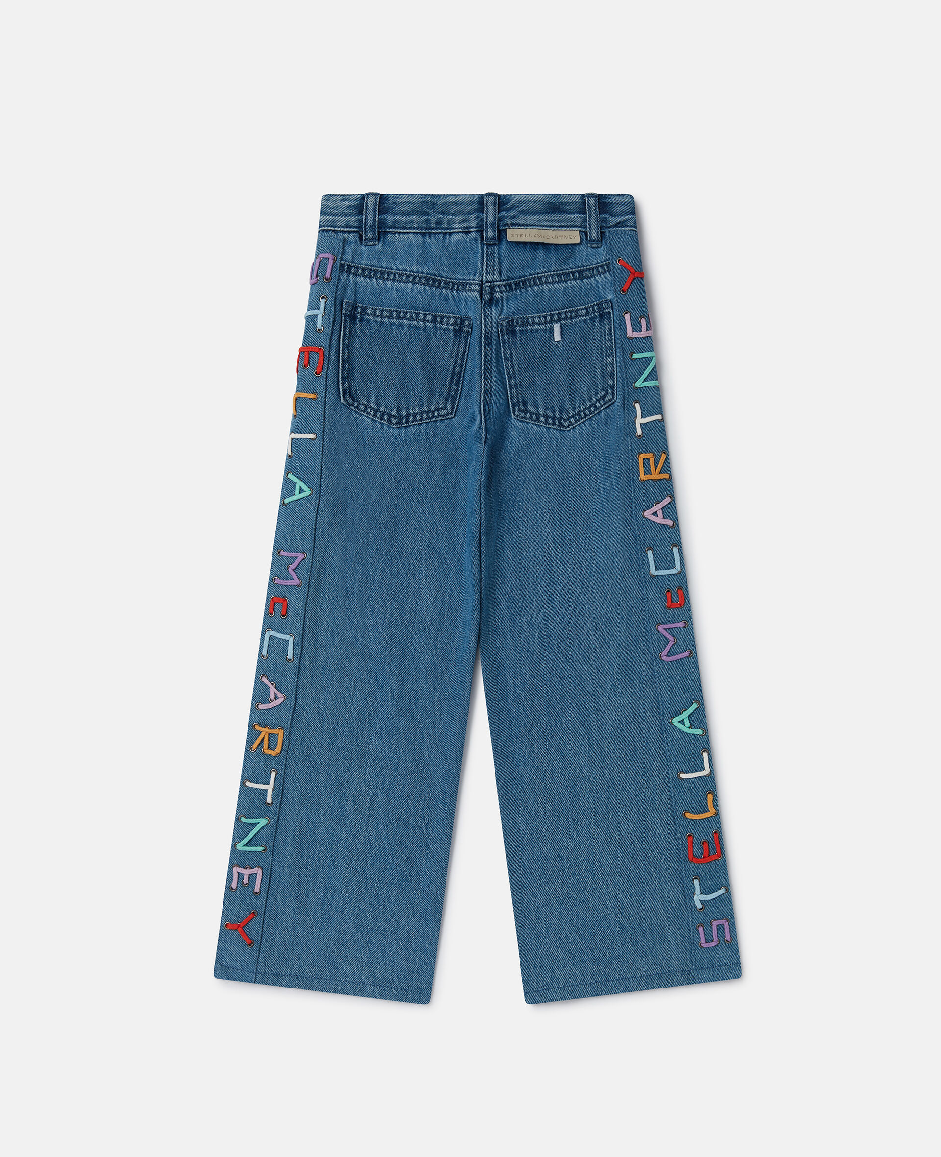 Straight-Leg Denim Jeans-Blue-large image number 2