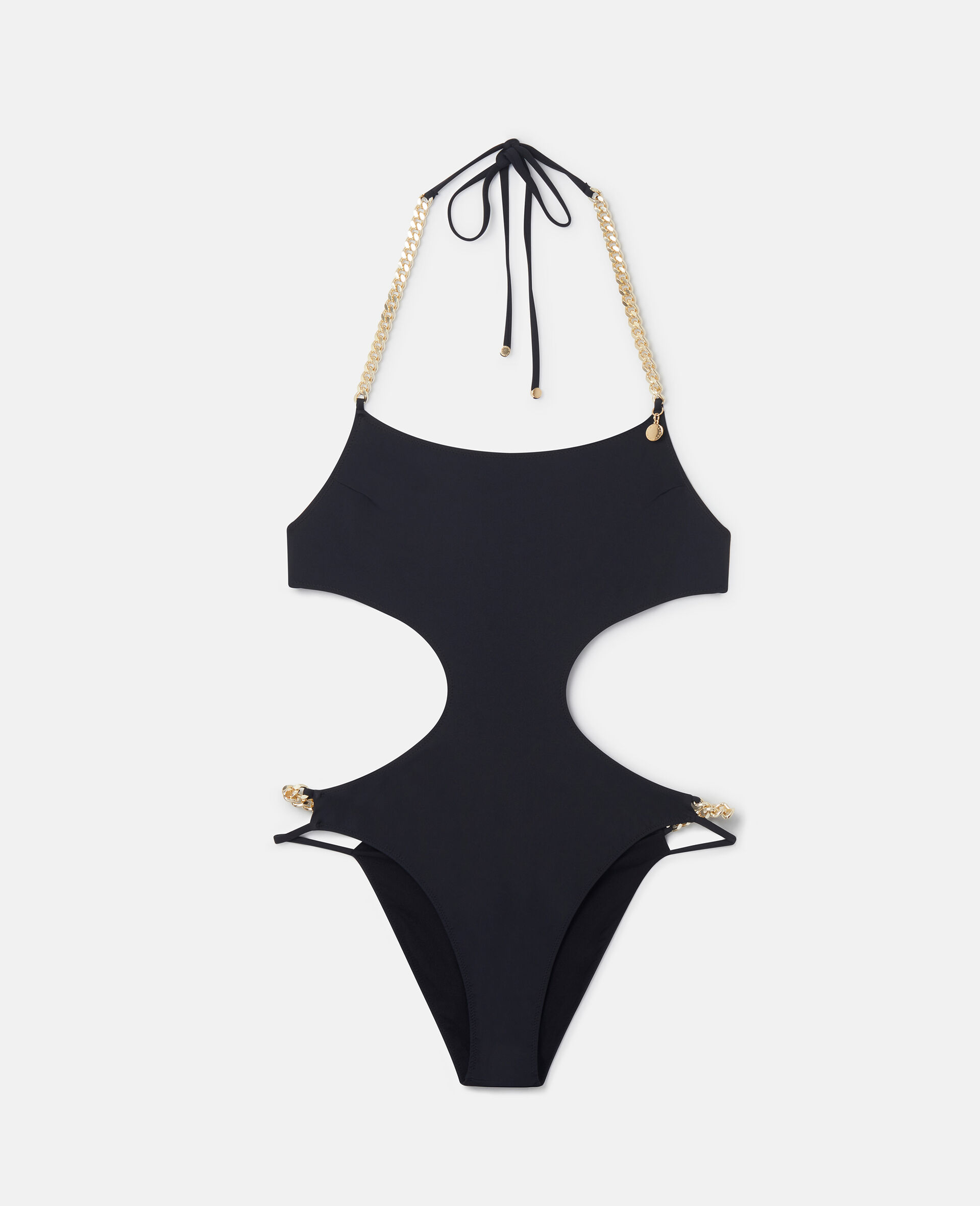 Falabella Cut-Out Swimsuit-Black-large image number 0