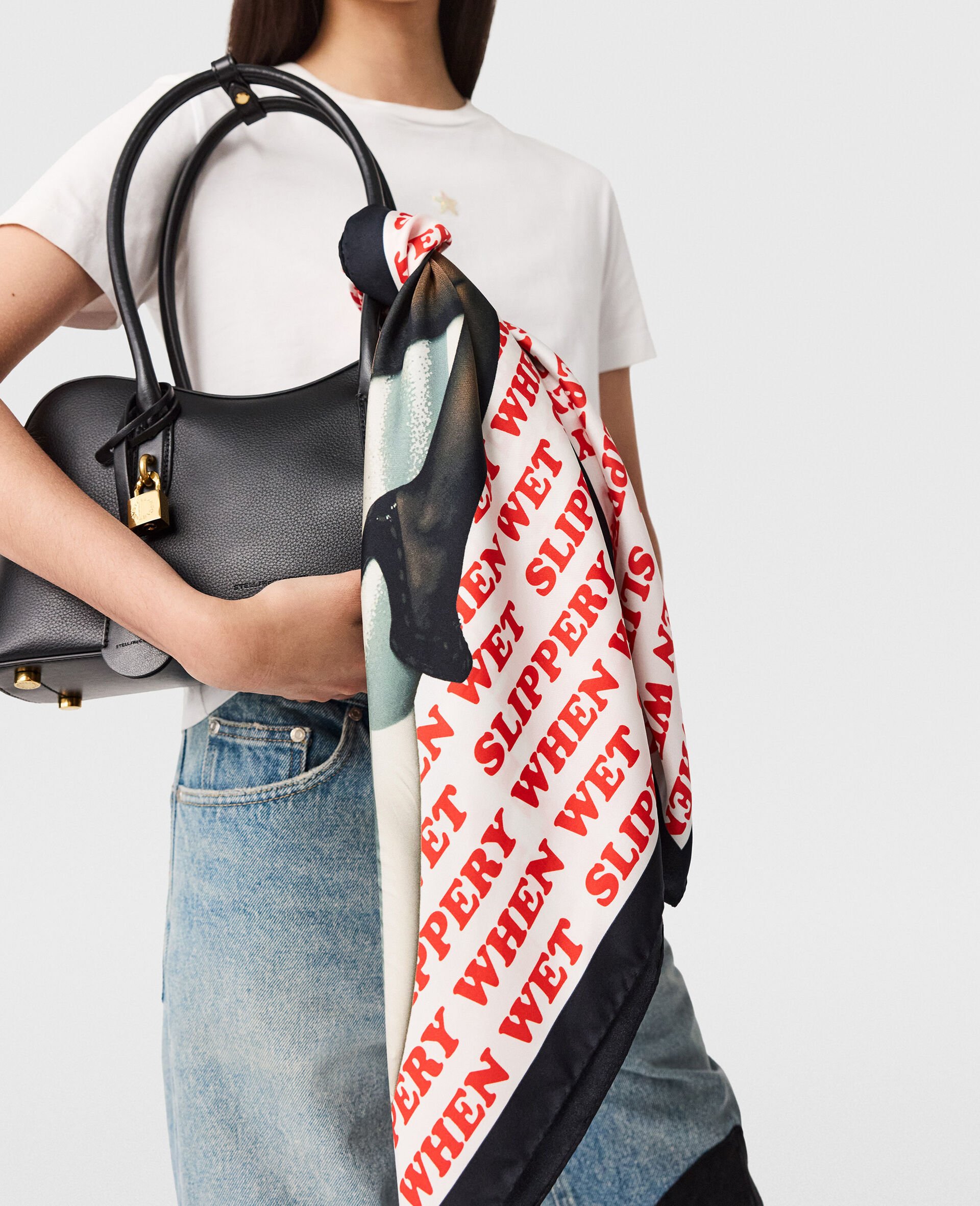 Jeff Koons Slippery When Wet Scarf-White-large image number 4