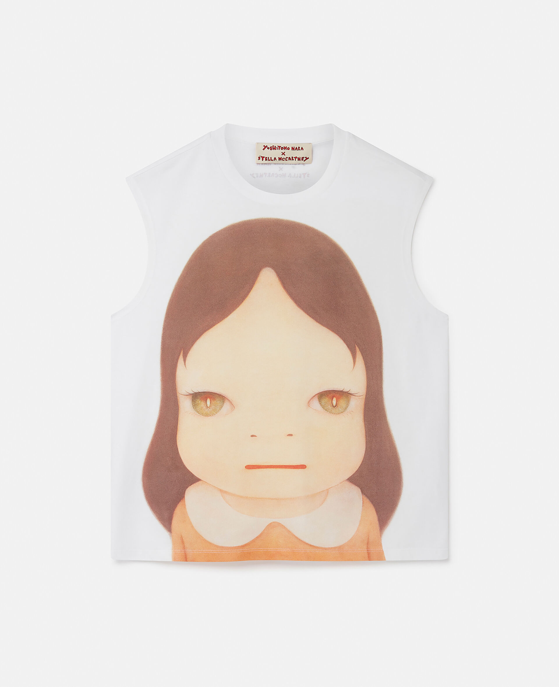 Twins I Print Tank Top-White-large image number 0