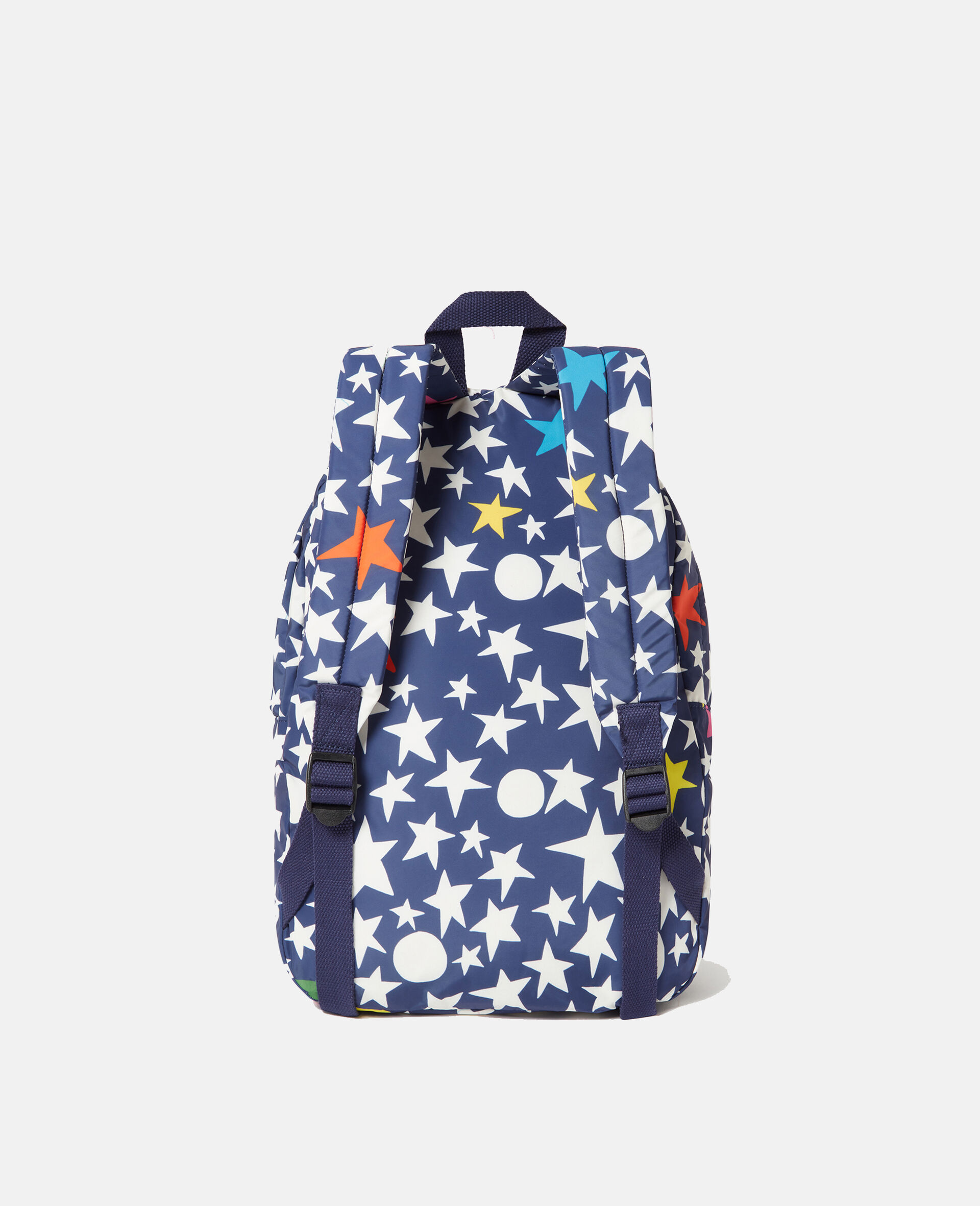 Star Print Backpack-Blue-large image number 2