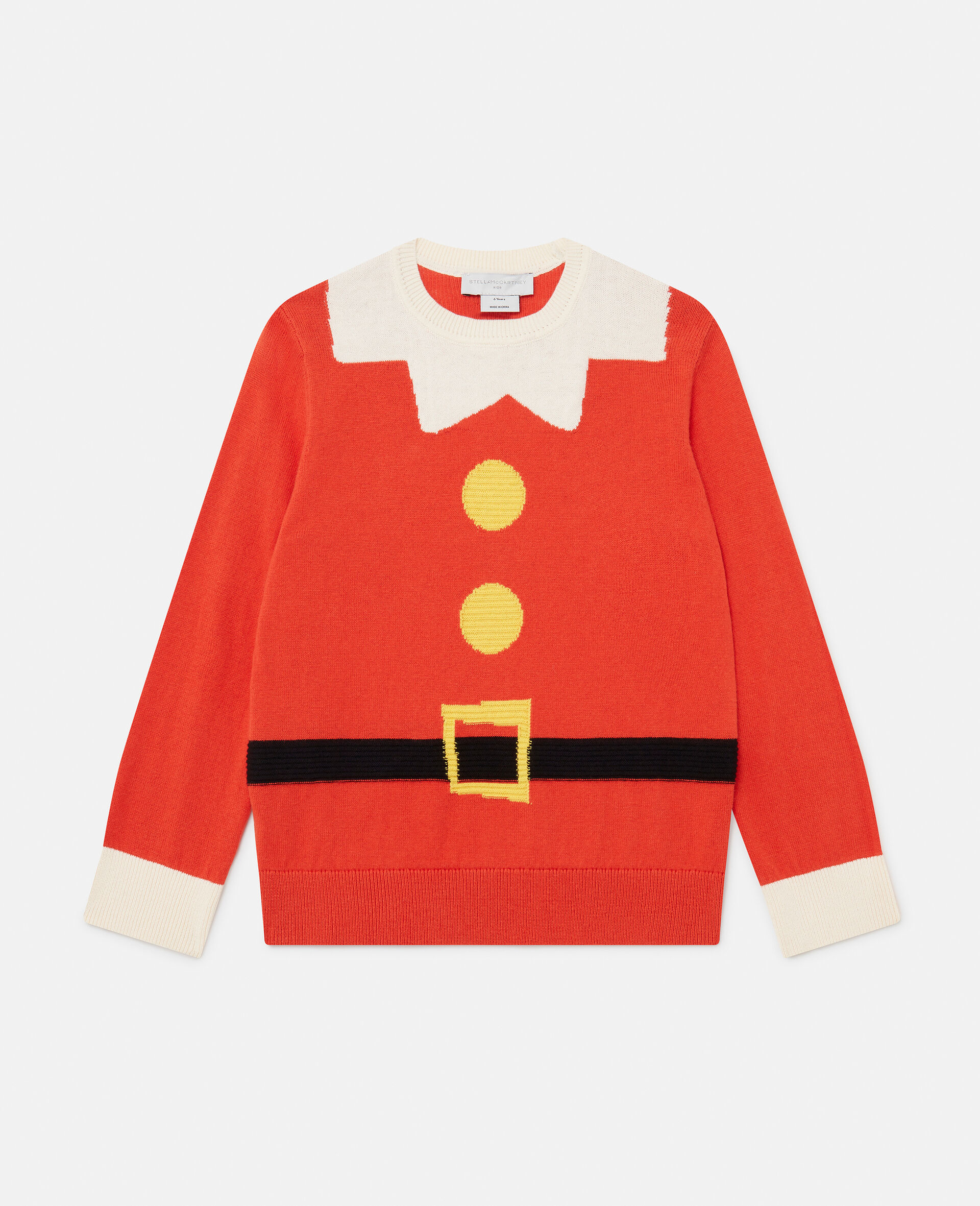 Santa’s Elf Knitted Jumper-Red-medium