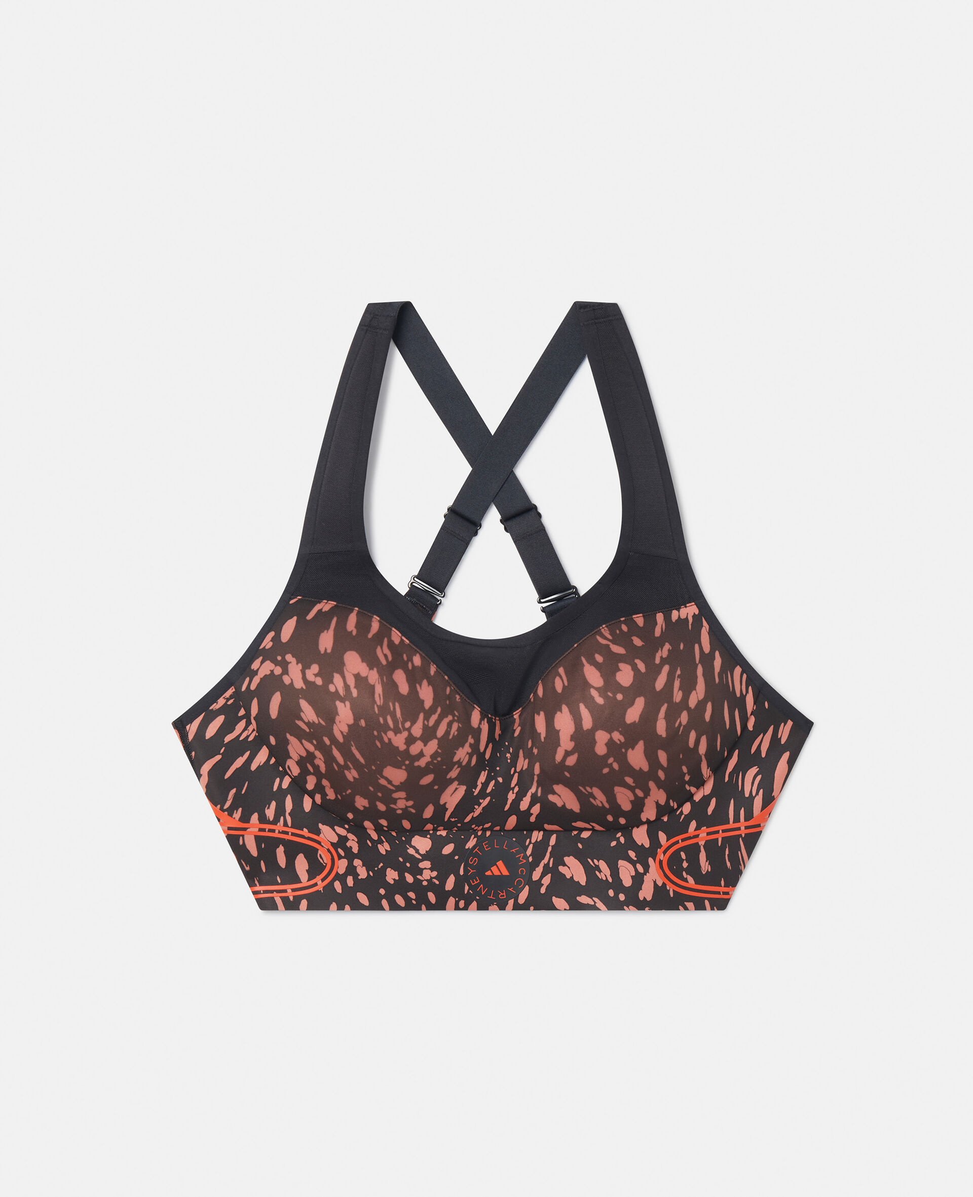 TruePace Sea Spray Print High Impact Sports Bra-Black-large image number 0