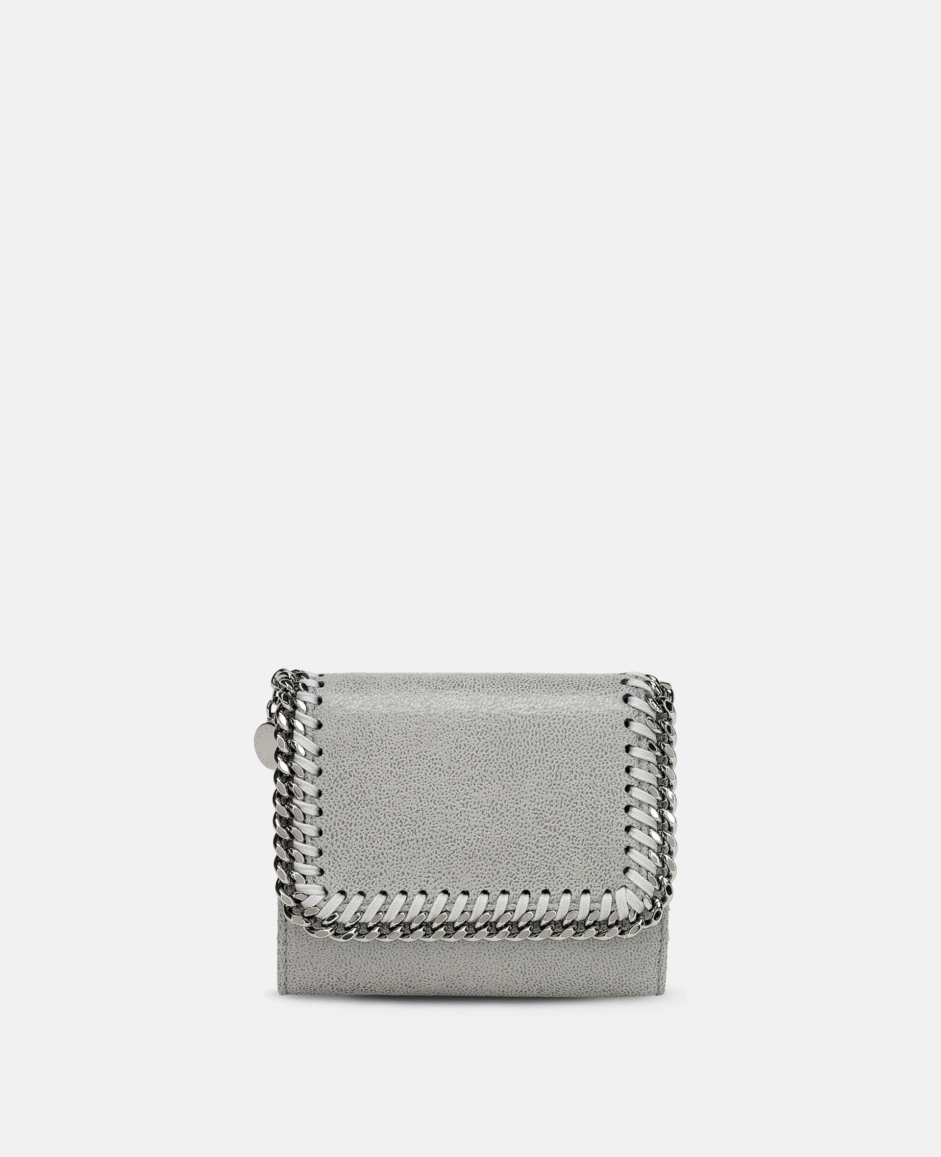 Falabella Small Flap Wallet-Grey-medium