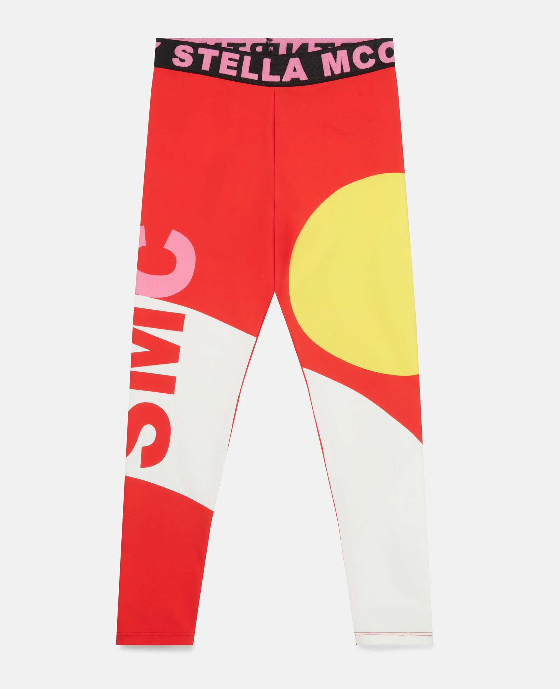 Colourblock Logo Tape Leggings-Multicolour-large image number 0
