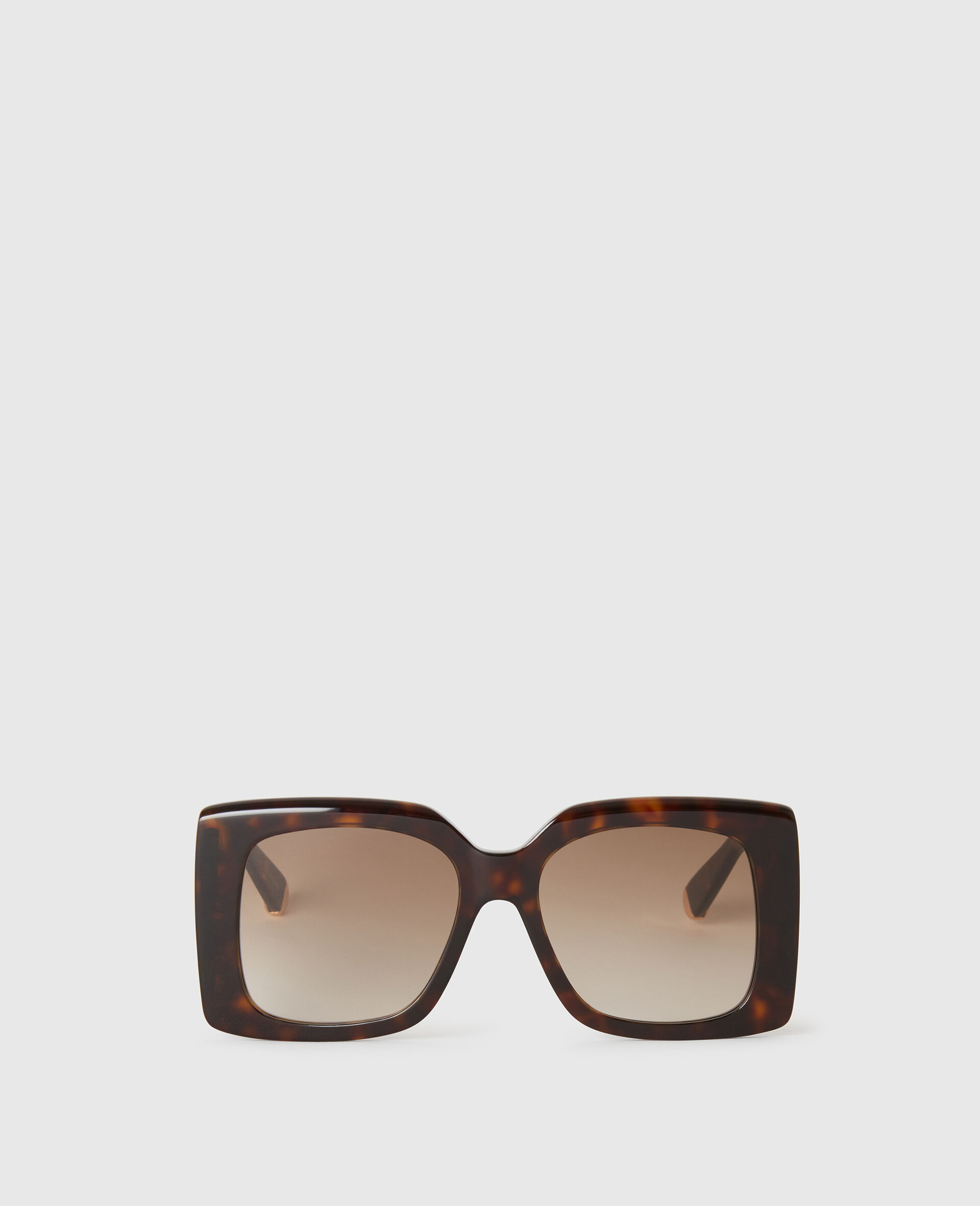 Oversized Square Gradient Sunglasses-Brown-medium