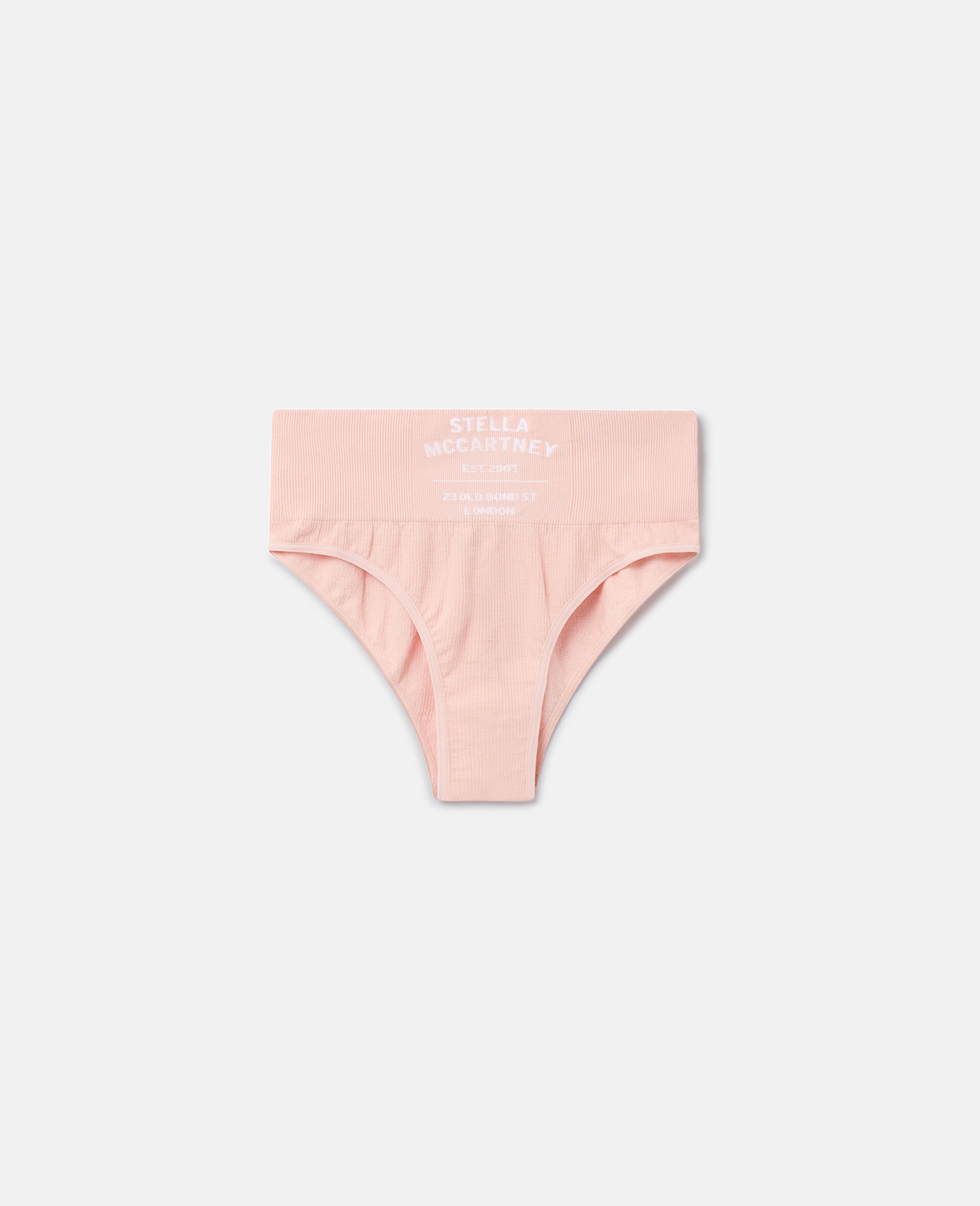 徽标无痕高衩高腰三角裤-粉色-medium