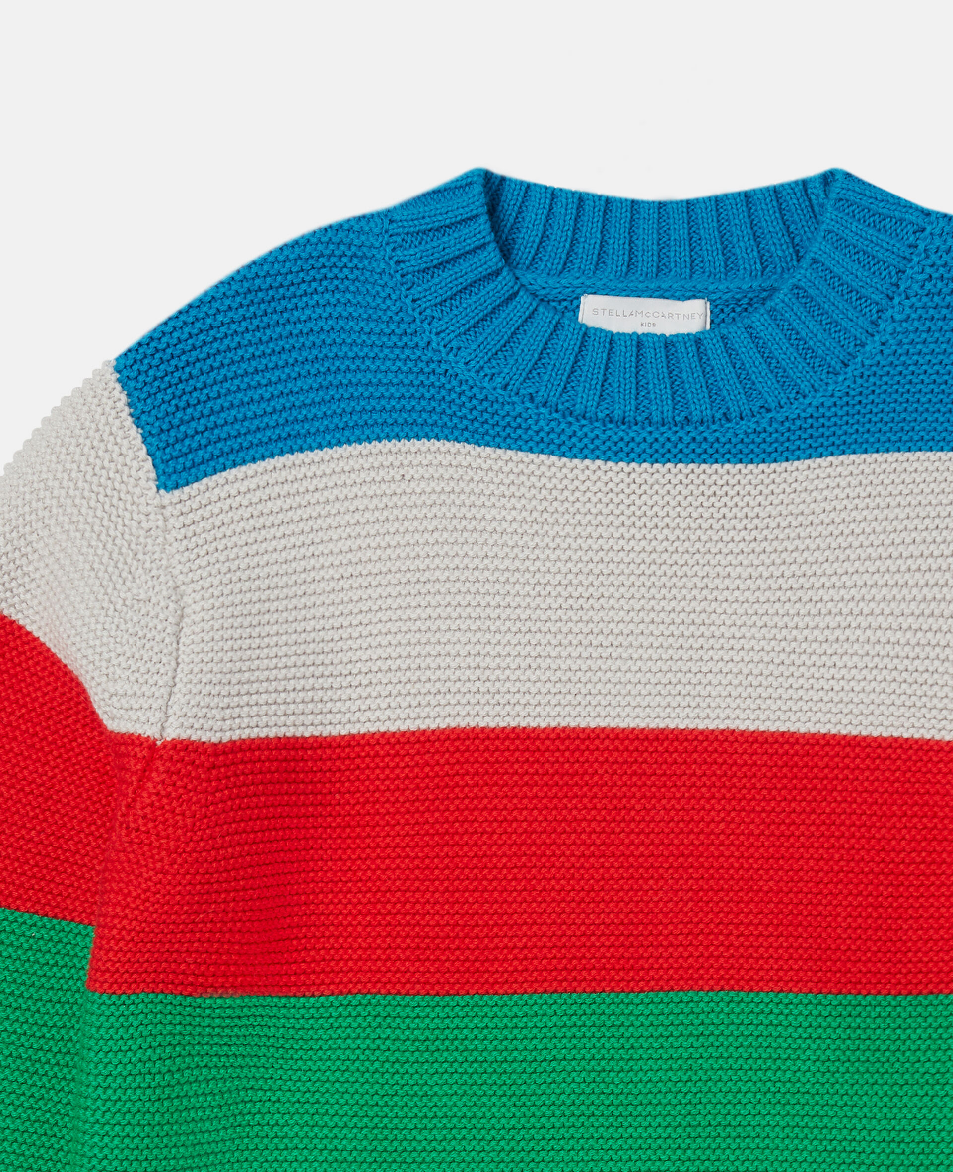 Striped Knit Jumper-Multicolour-large image number 1