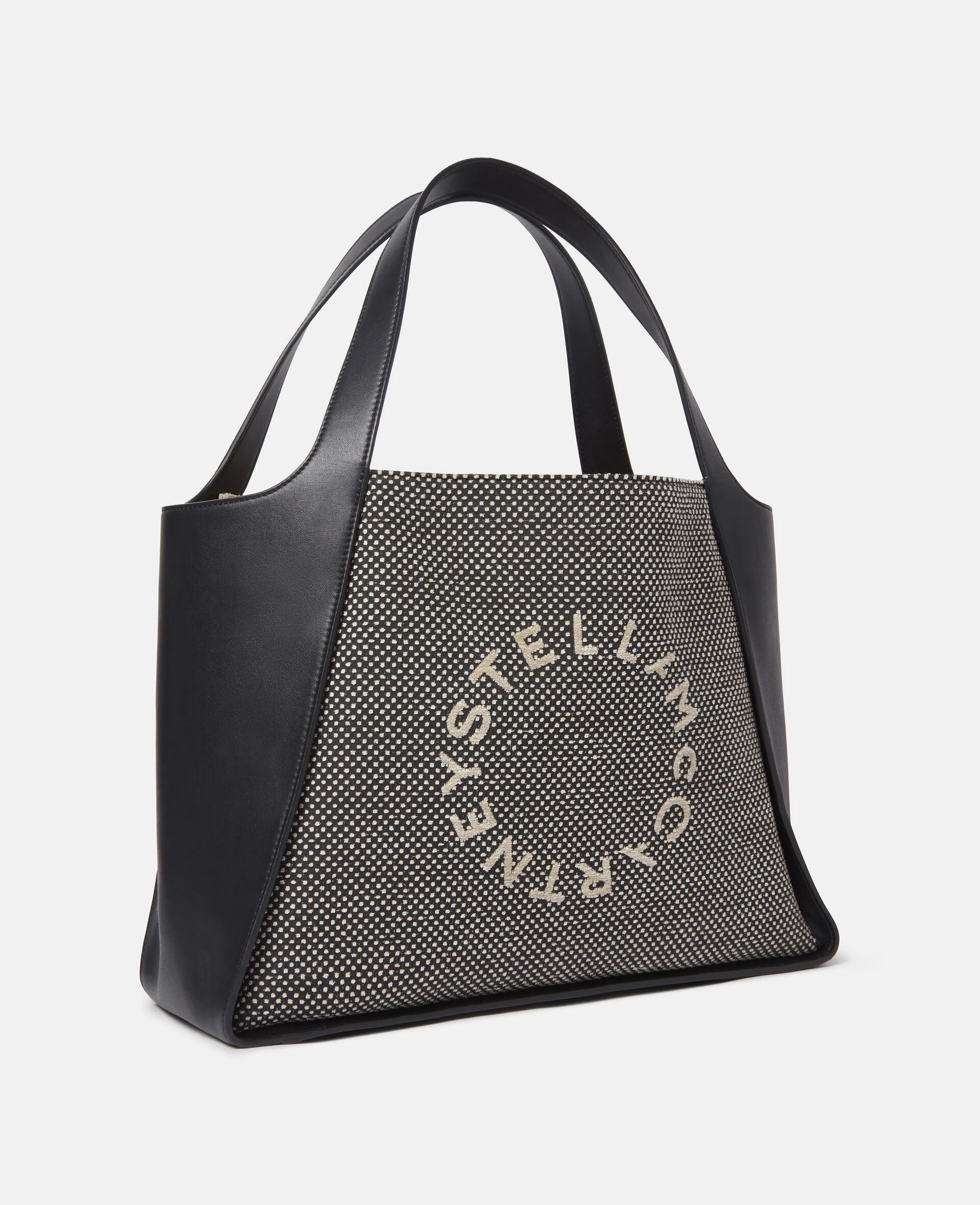 Stella Logo Tote Bag-Beige-large Stella Logo Tote Bag-Beige-large image number 1