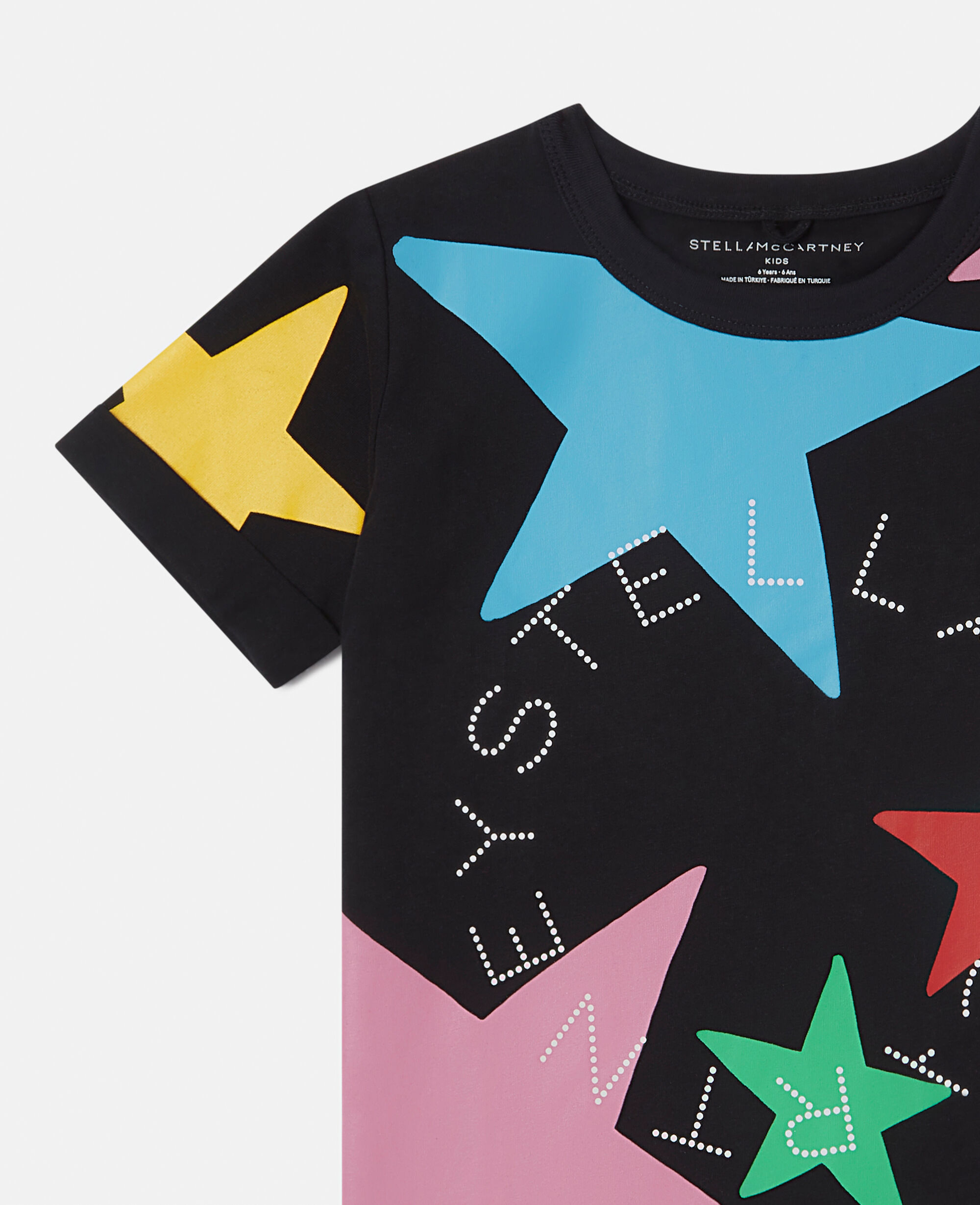 Women Multicolor Star Pattern Logo T-Shirt | Stella McCartney US