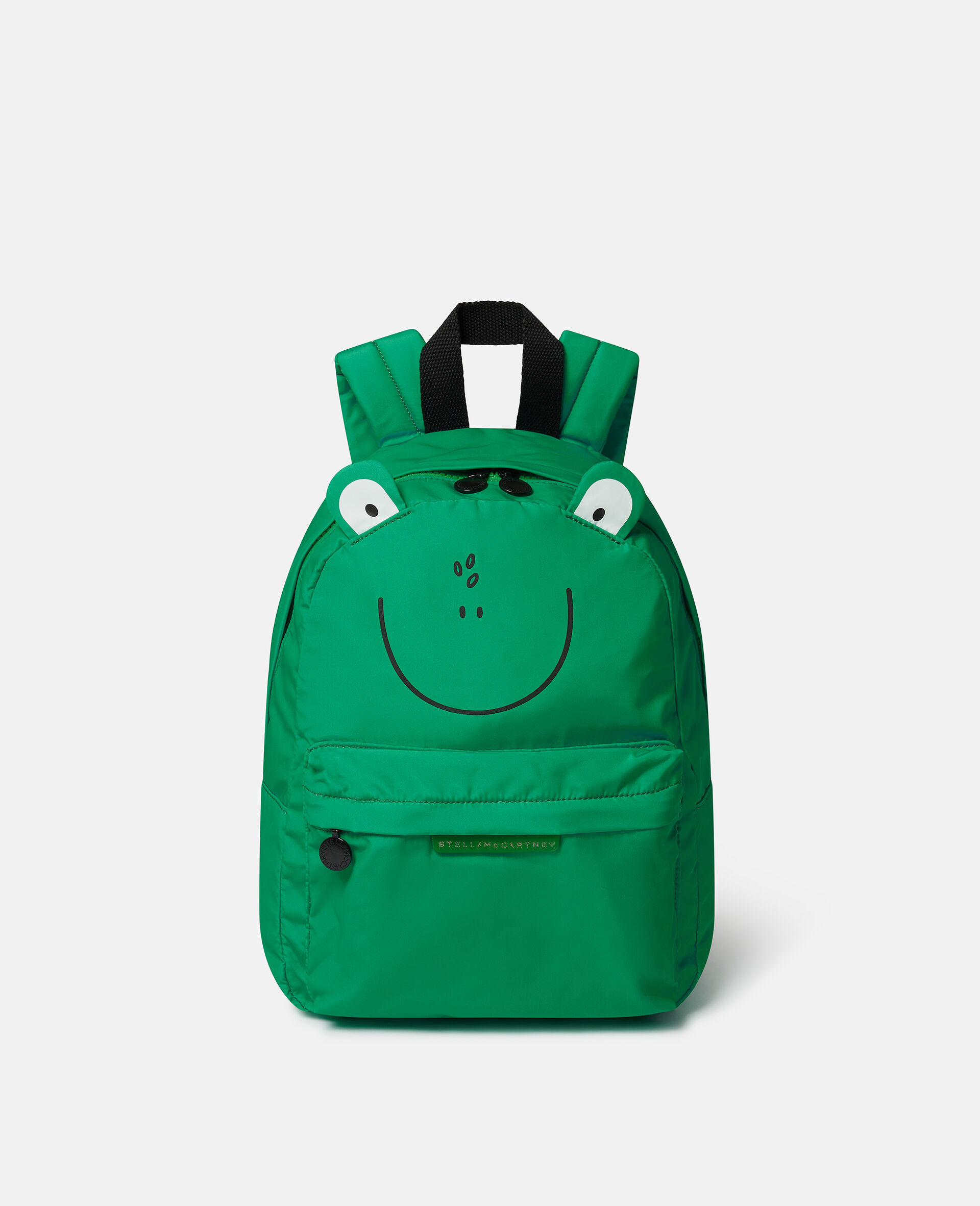 Rucksack mit Frosch-Grafik-Grün-medium