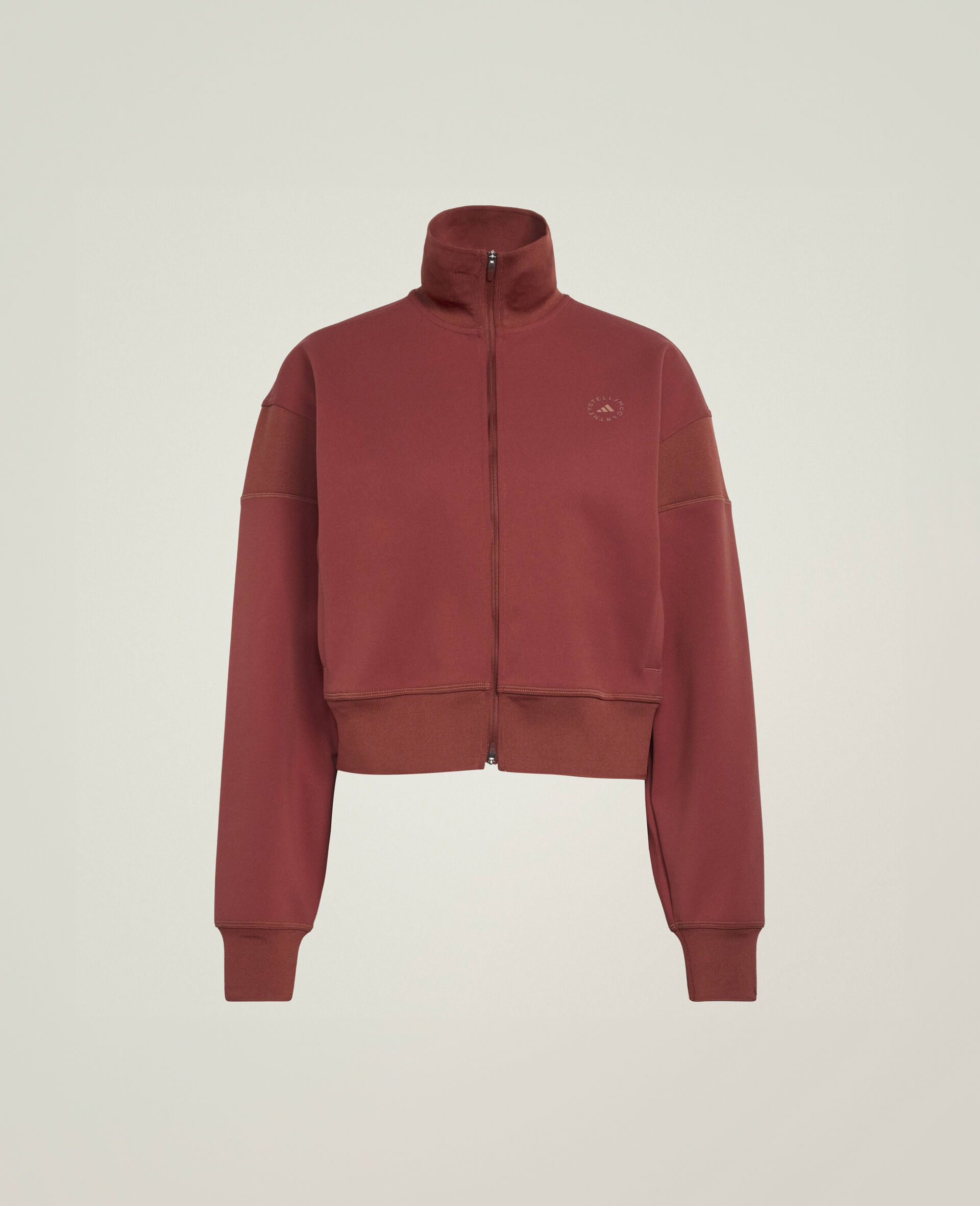 Logo Knitted Track Jacket-Red-large image number 0