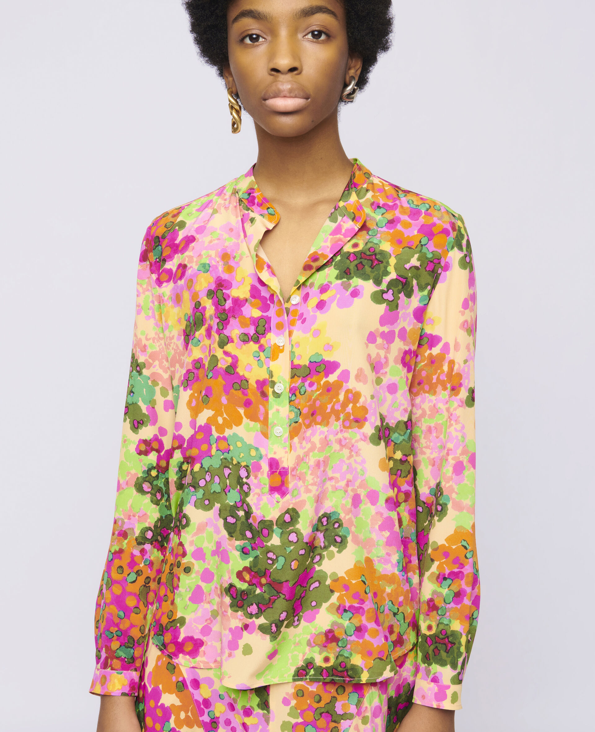 Eva Silk Shirt-Multicoloured-large image number 3