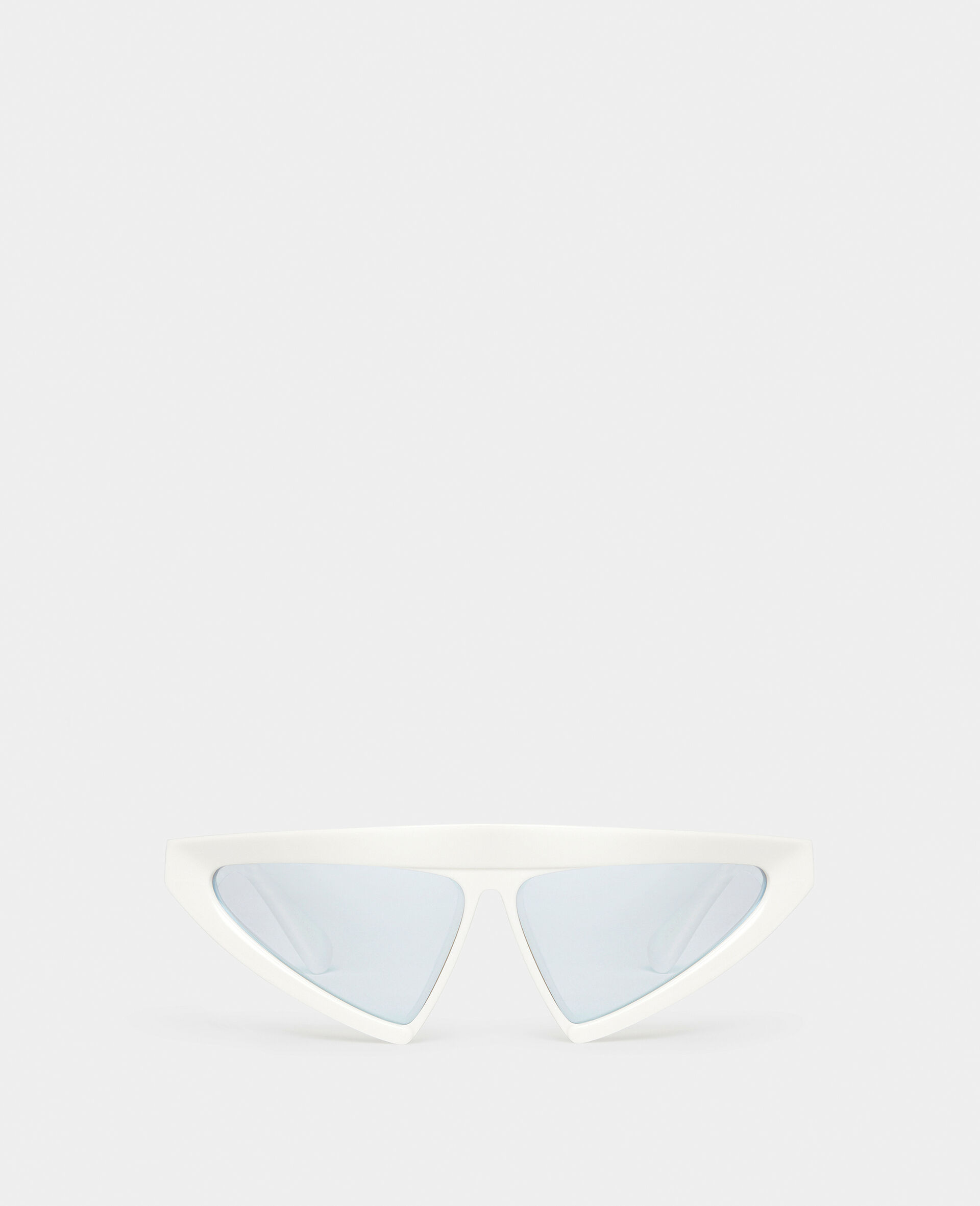 Cut-Eye Fashion Sunglasses-Black-large image number 0