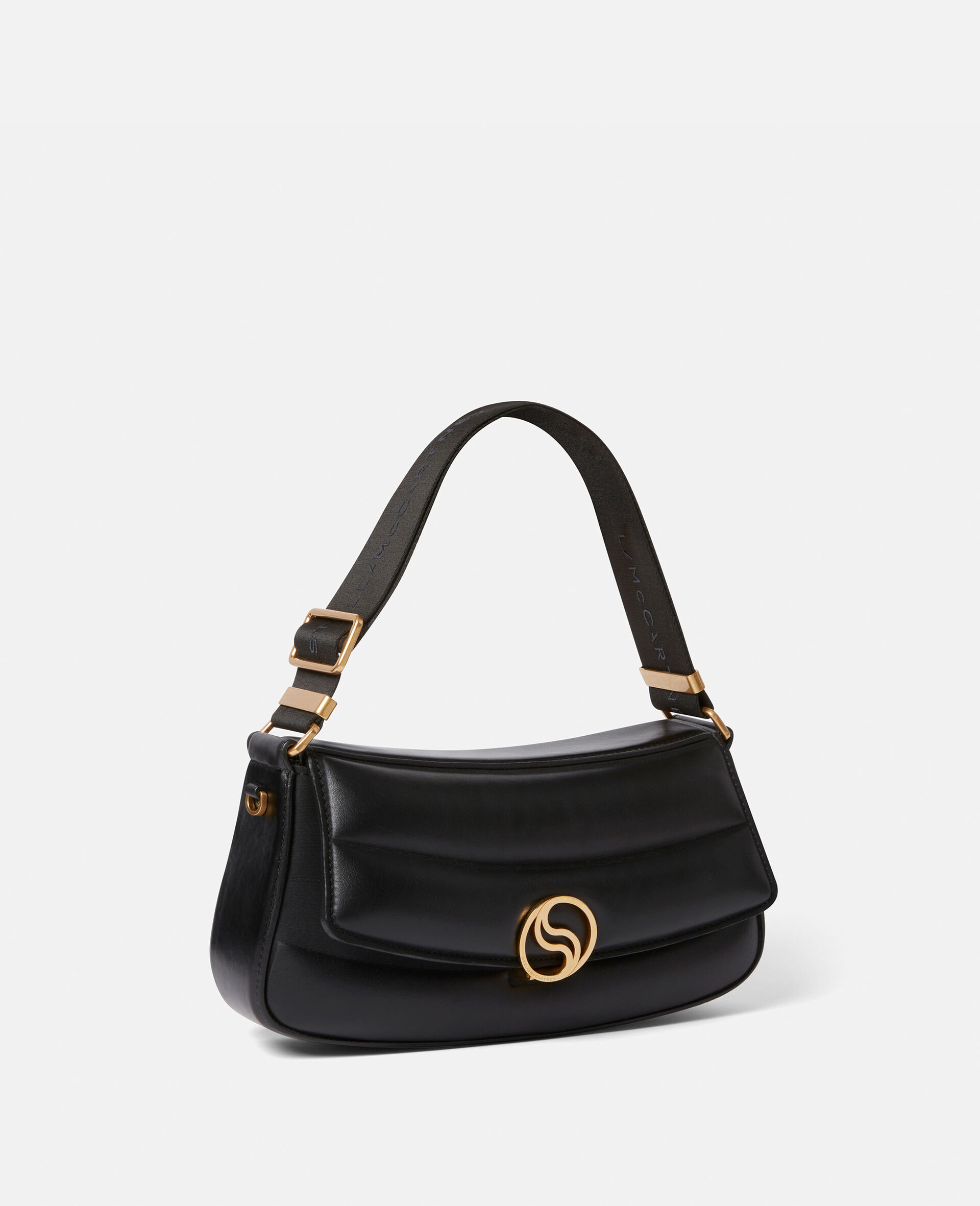 S-Wave Padded Shoulder Bag-Black-large image number 4