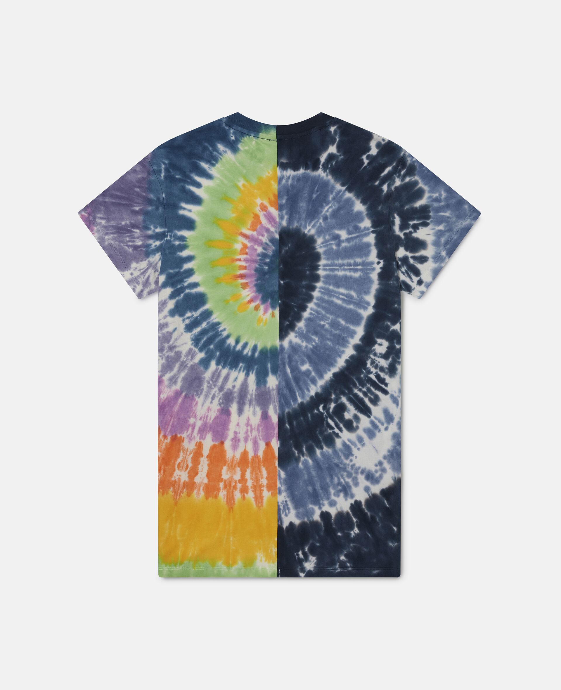 T-Shirt-Kleid mit gebatikter Grafik-Bunt-large image number 2