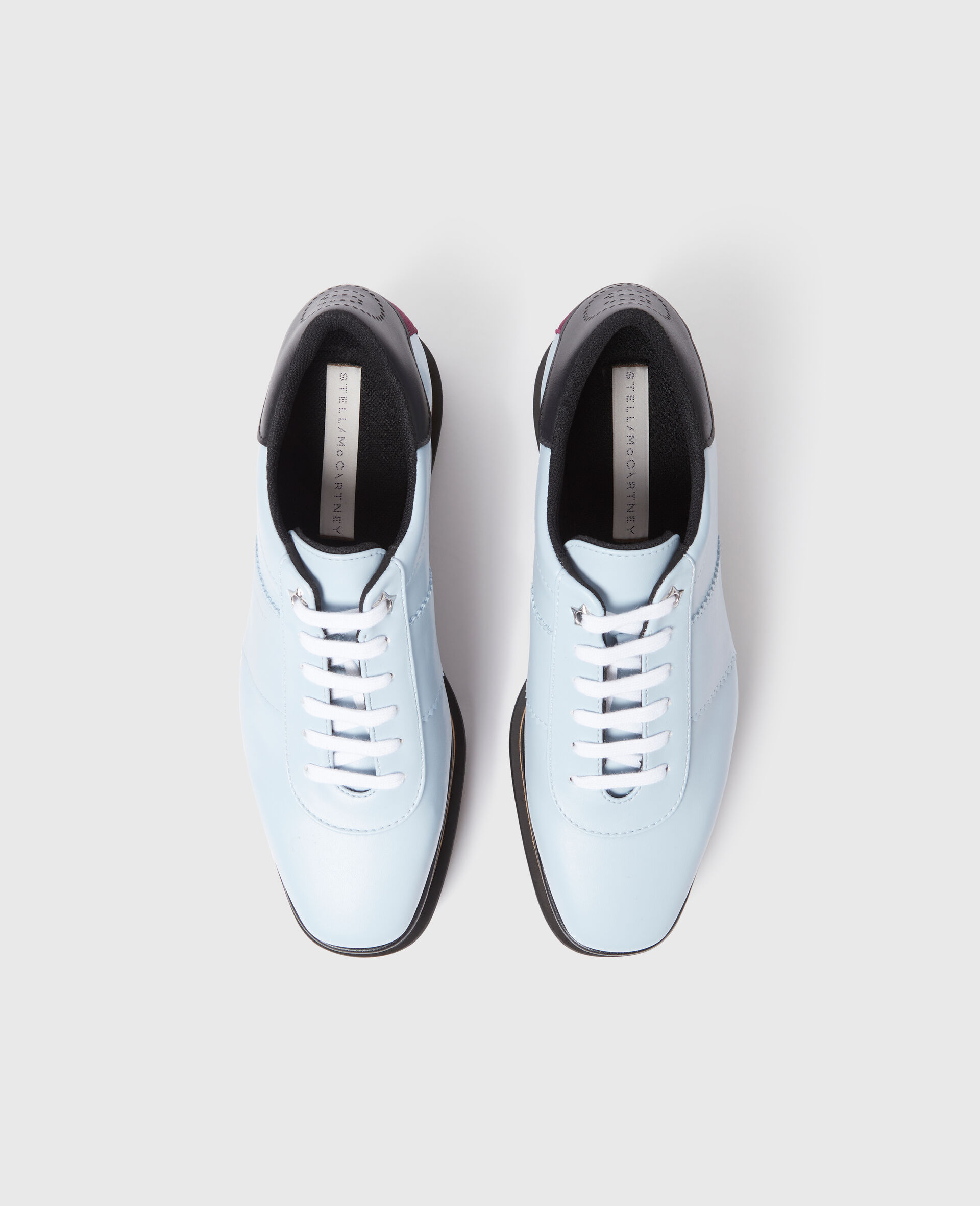 Sneak-Elyse Platform Trainers-Blue-large image number 3