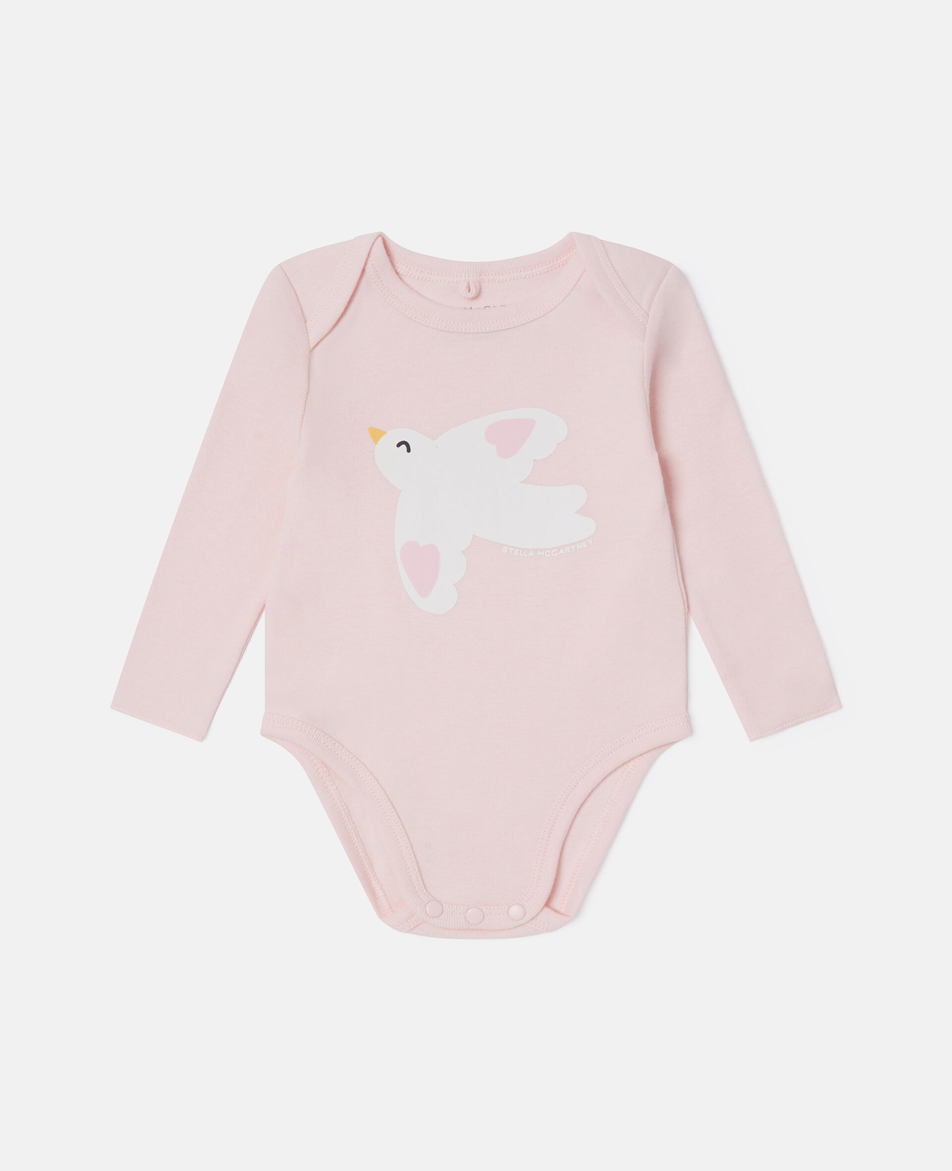 Dove Printed Romper Set-Pink-medium