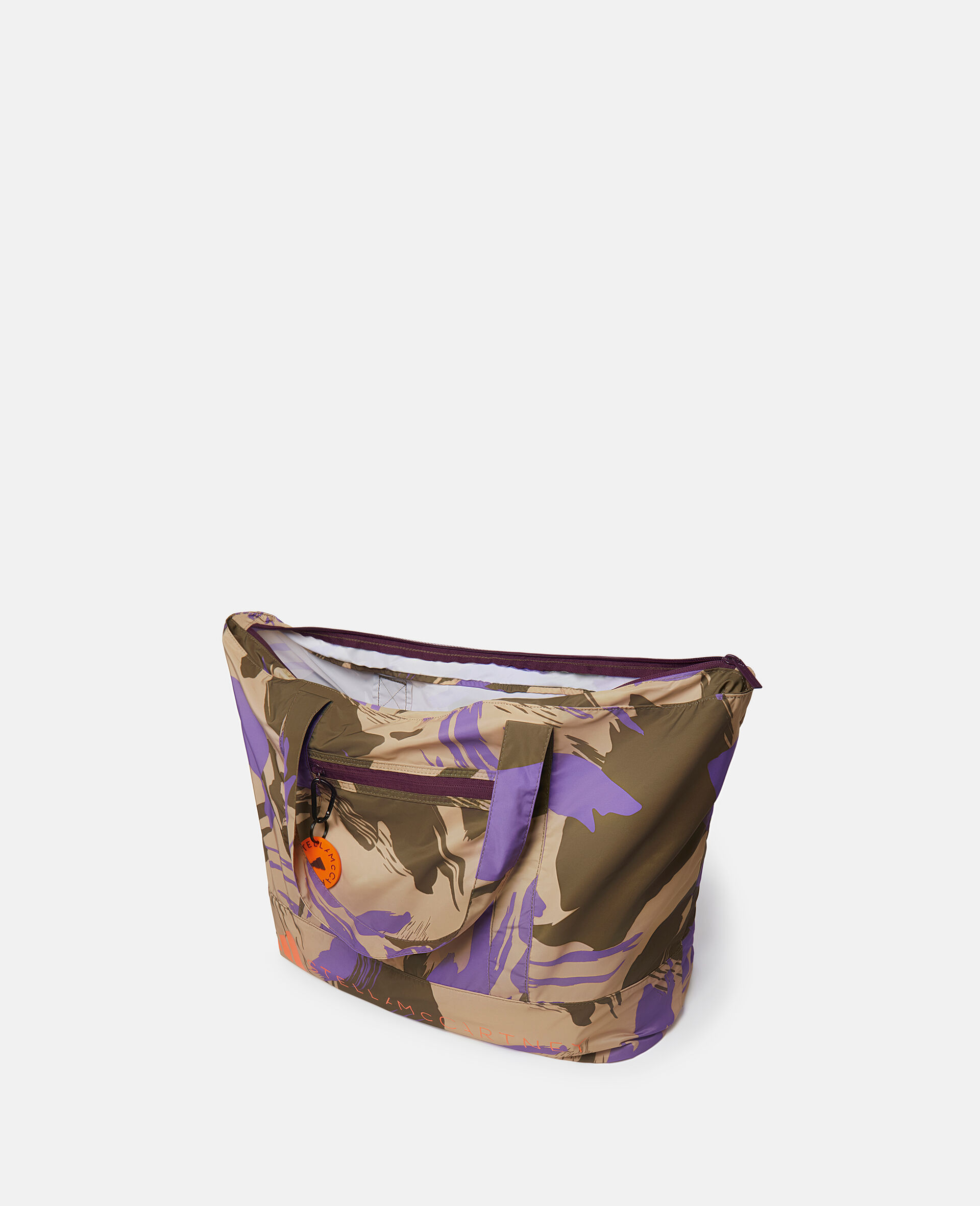 Logo Camouflage Print Tote Bag-Multicolour-large image number 3