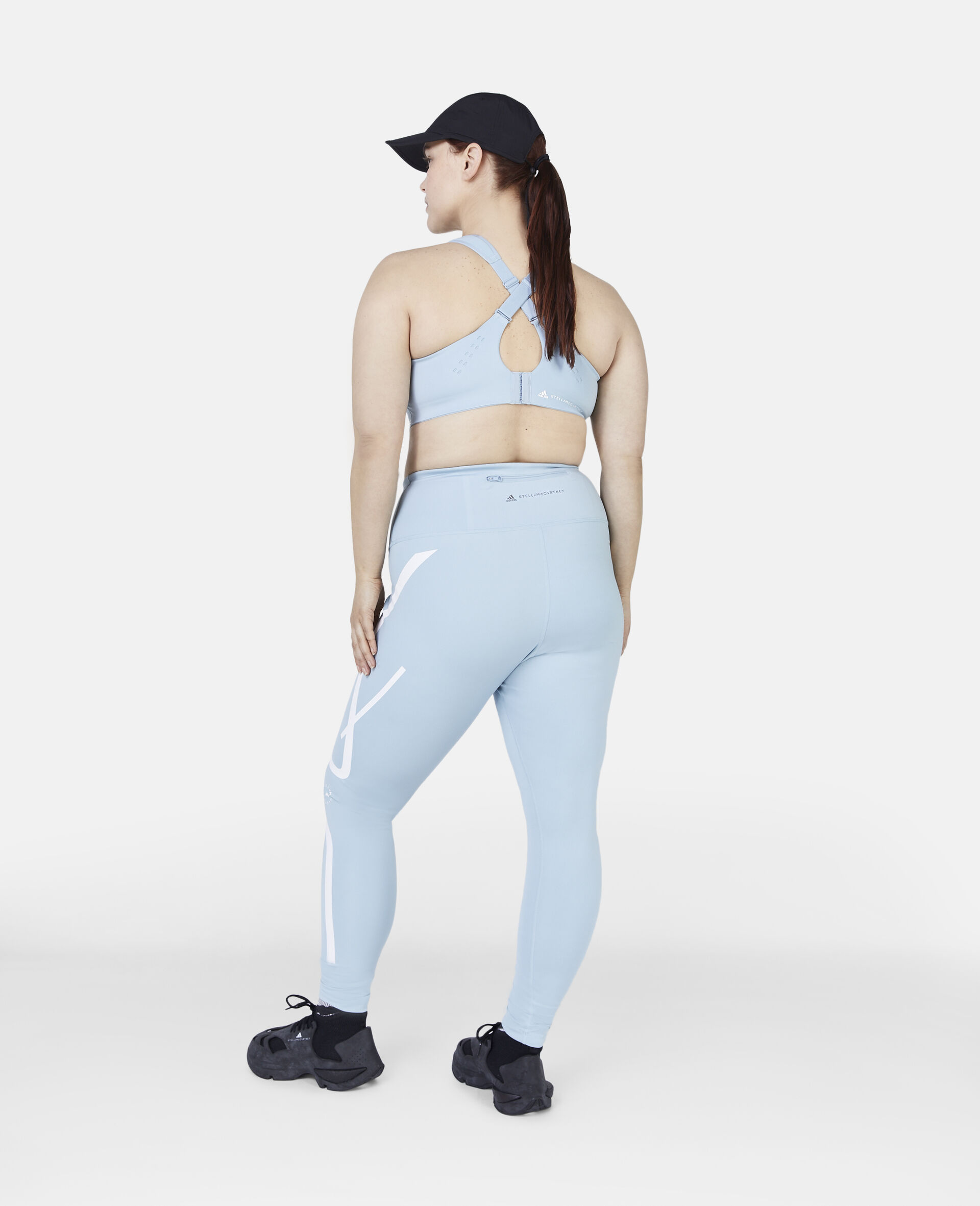 Women Aqua Blue TruePace Plus Size Running Leggings Stella McCartney GB
