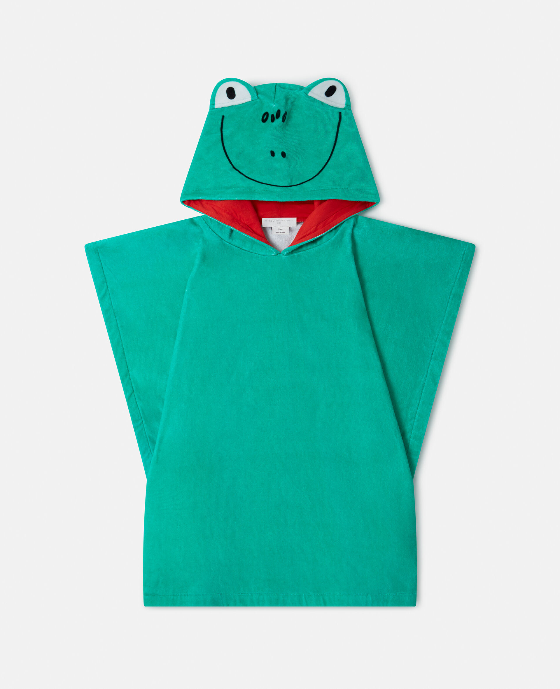 Handtuchkleid mit Frosch-Grafik-Grün-large image number 0