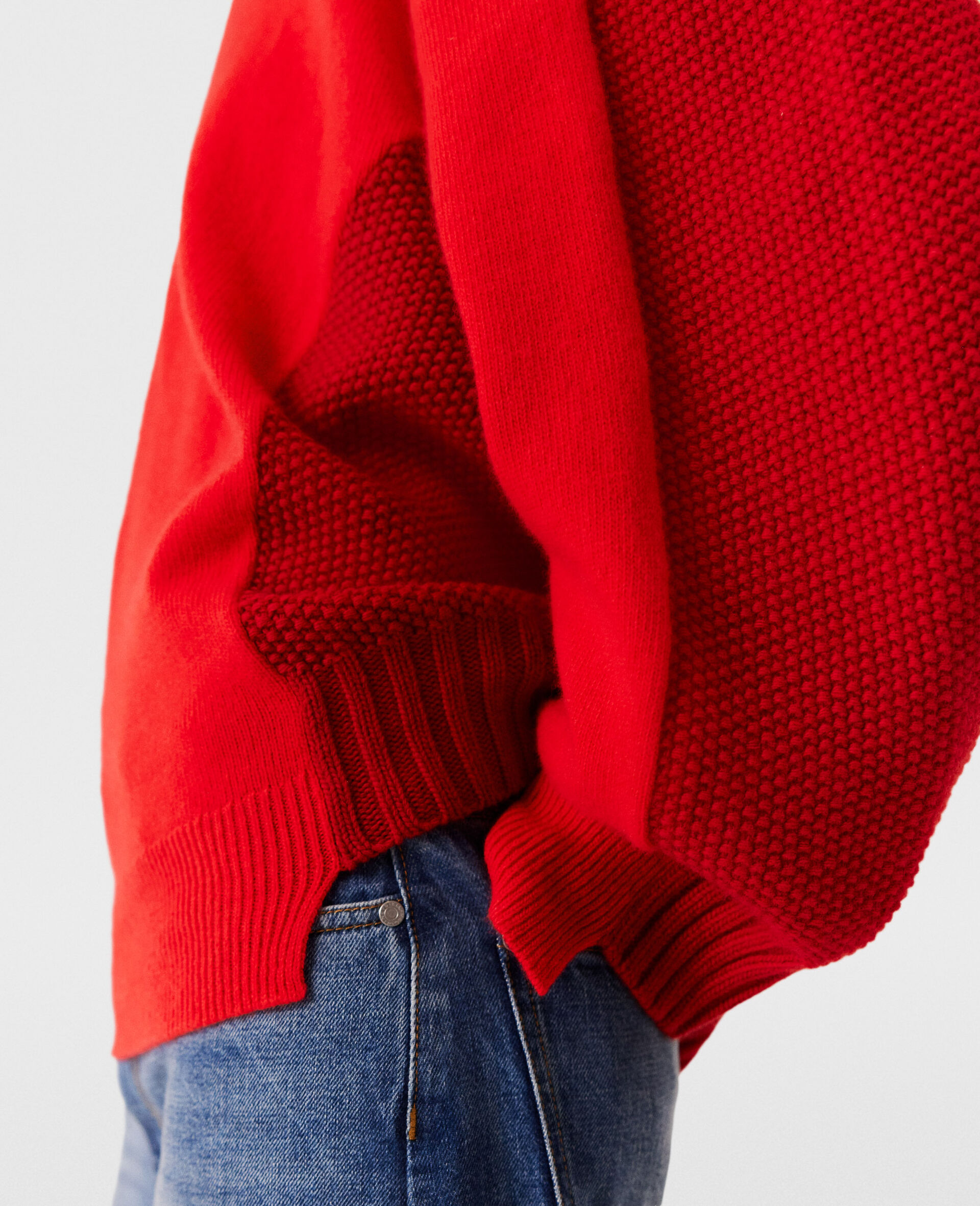 Hybrid Crewneck Sweater-Red-large Hybrid Crewneck Sweater-Red-large image number 3